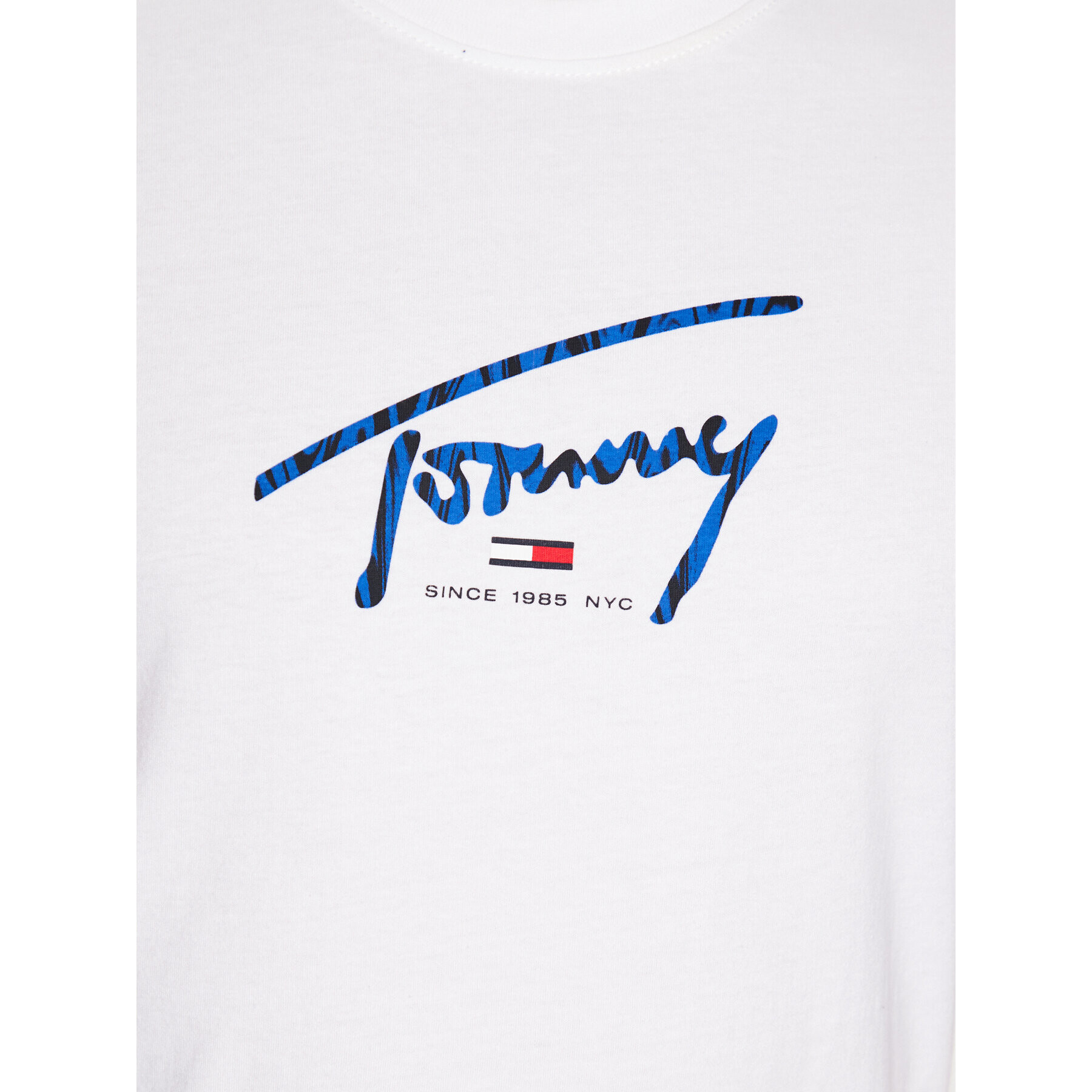 Tommy Jeans Tričko Signature Psychedellic YBR DM0DM16428 Biela Regular Fit - Pepit.sk