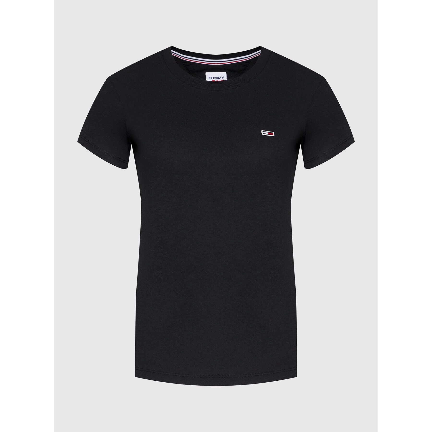 Tommy Jeans Tričko Tjw Jersey DW0DW09198 Čierna Regular Fit - Pepit.sk