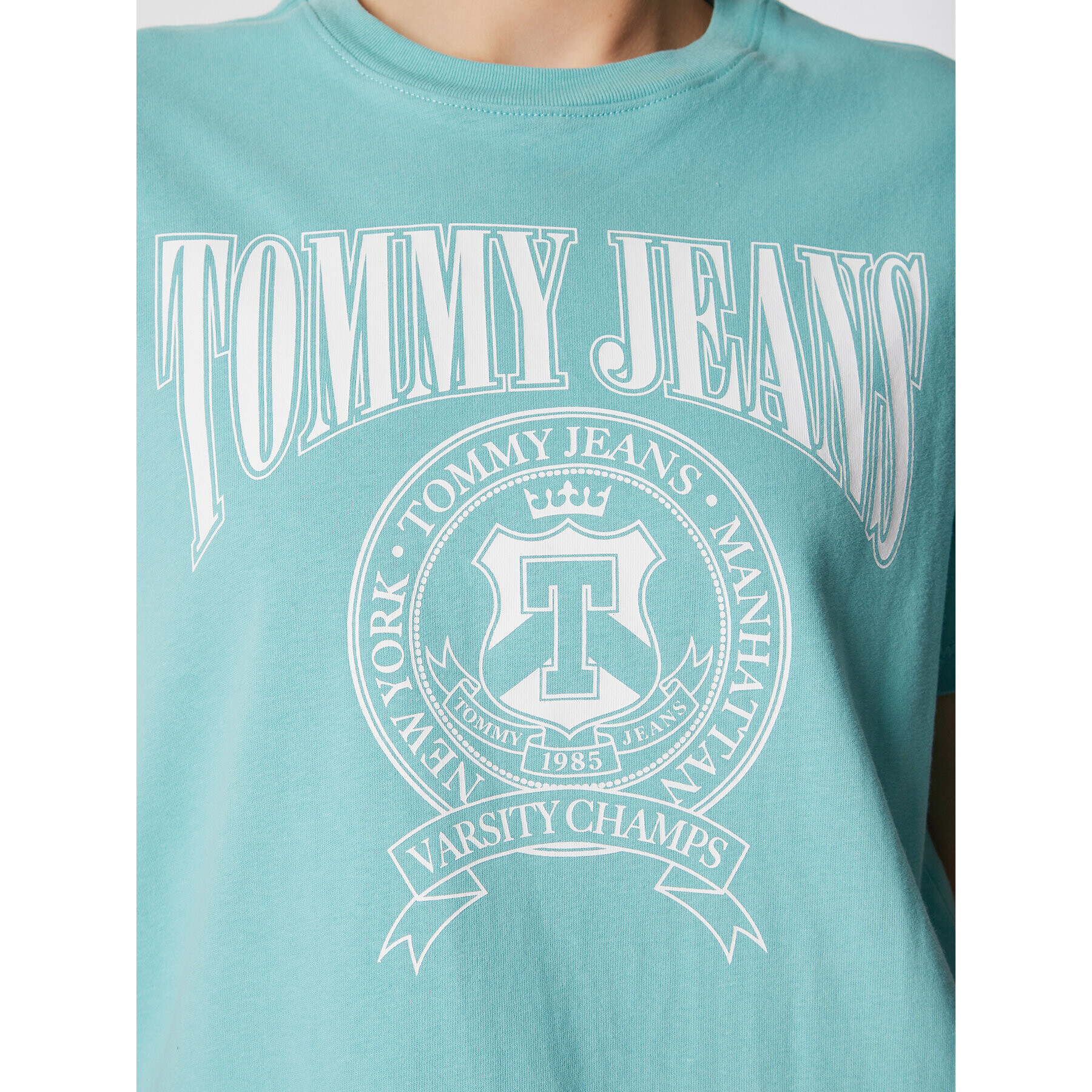 Tommy Jeans Tričko Varsity DW0DW14919 Modrá Loose Fit - Pepit.sk