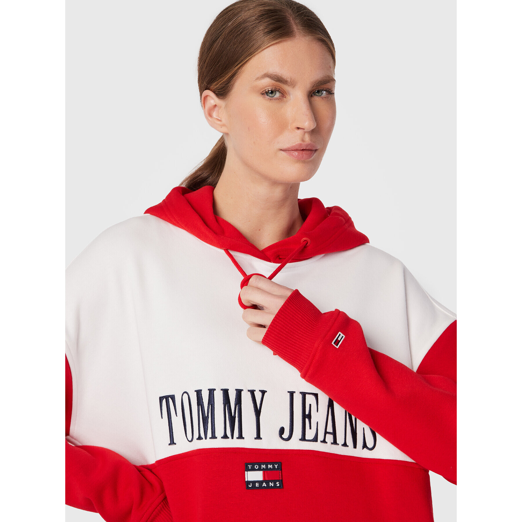 Tommy Jeans Úpletové šaty Archive 1 DW0DW14399 Červená Regular Fit - Pepit.sk