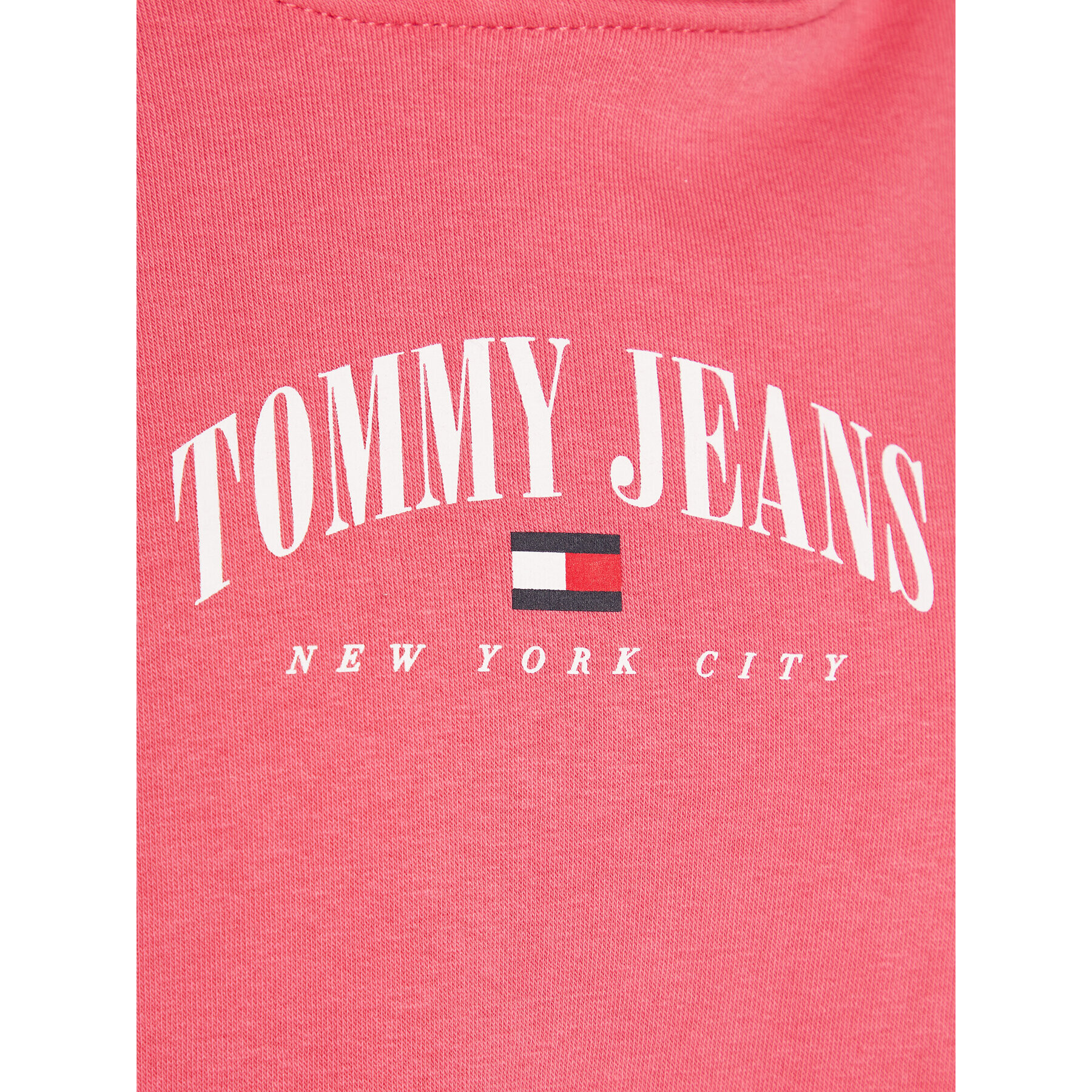 Tommy Jeans Úpletové šaty Essential Logo DW0DW15066 Ružová Relaxed Fit - Pepit.sk