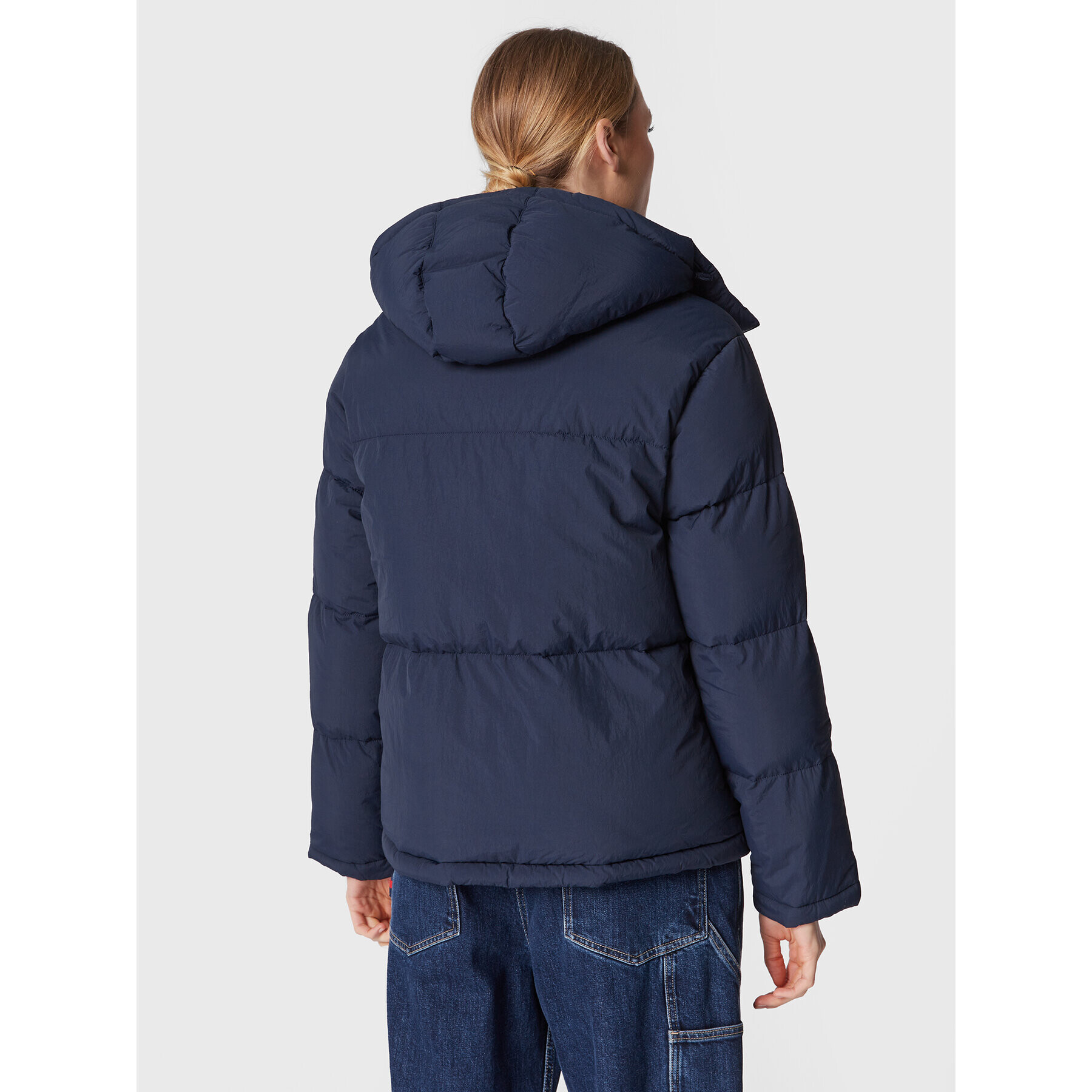 Tommy Jeans Vatovaná bunda A-Line Fashion DW0DW14307 Tmavomodrá Oversize - Pepit.sk