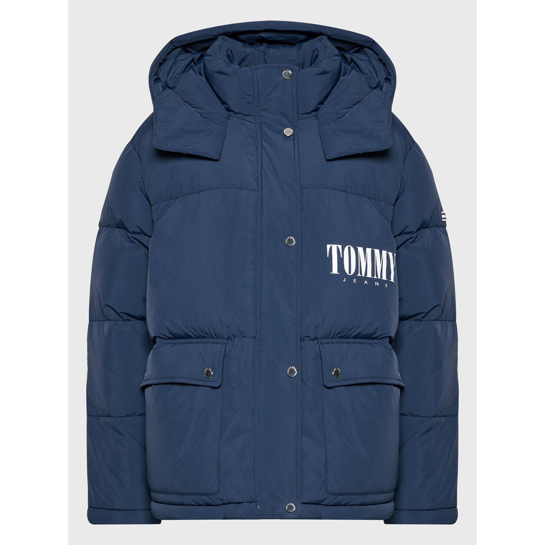 Tommy Jeans Vatovaná bunda A-Line Fashion DW0DW14307 Tmavomodrá Oversize - Pepit.sk