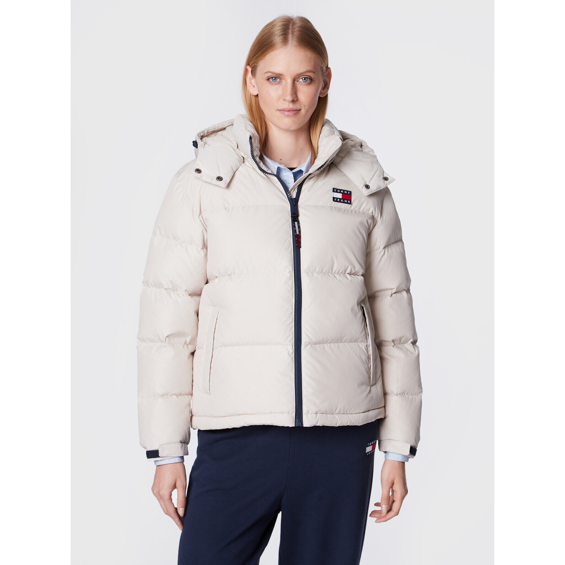 Tommy Jeans Vatovaná bunda Alaska DW0DW14661 Béžová Regular Fit - Pepit.sk