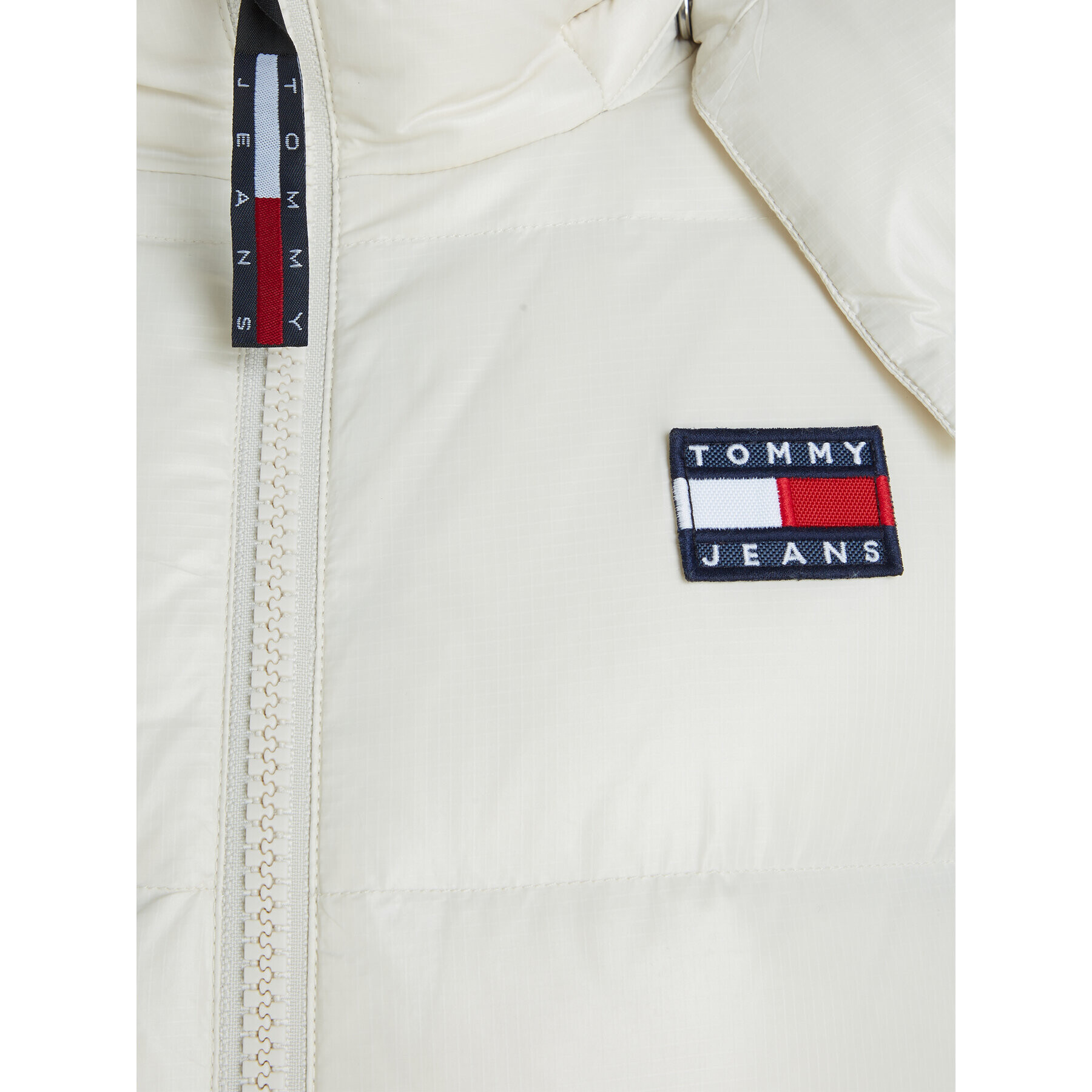 Tommy Jeans Vatovaná bunda Alaska DW0DW16573 Écru Regular Fit - Pepit.sk