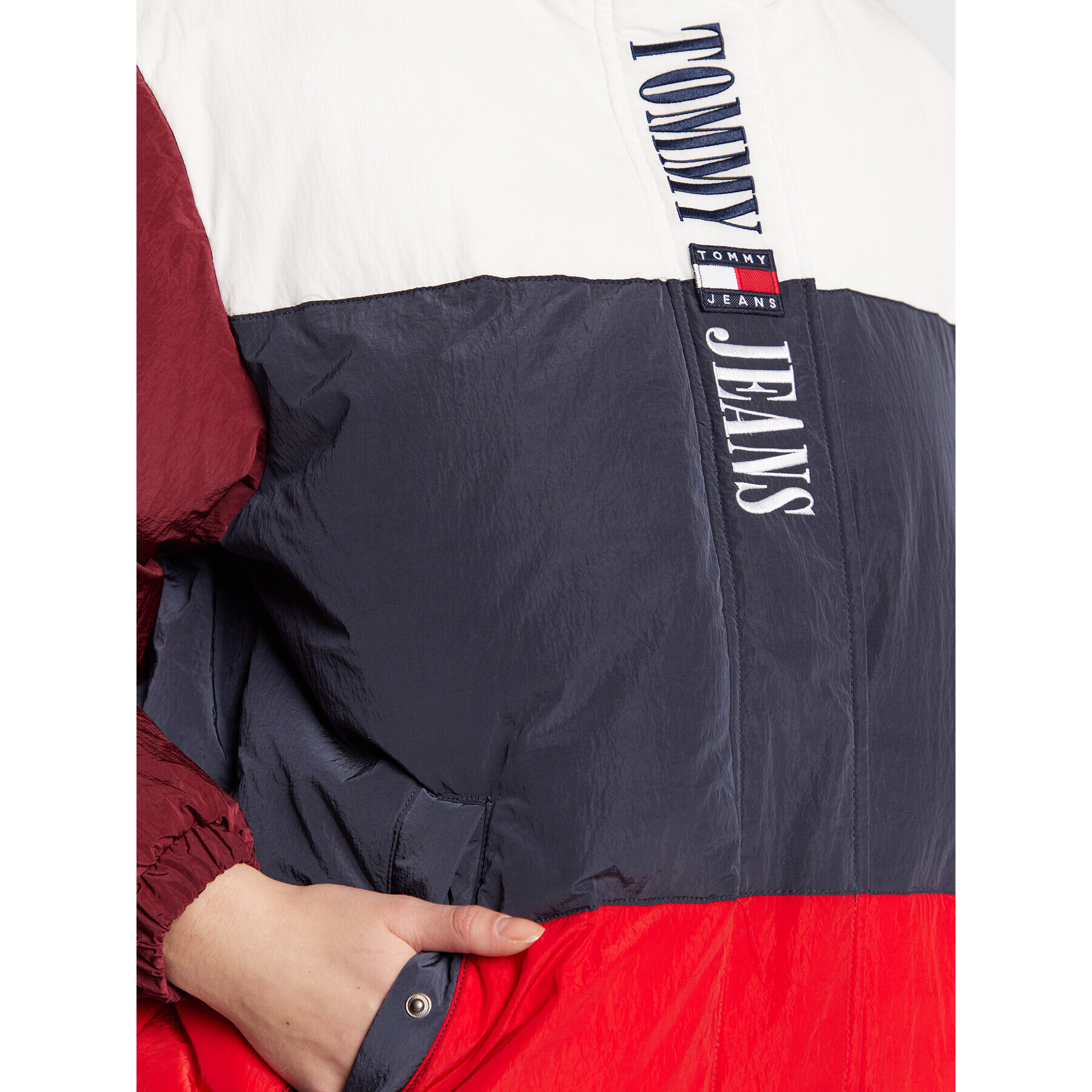 Tommy Jeans Vatovaná bunda Archive DW0DW14475 Farebná Oversize - Pepit.sk