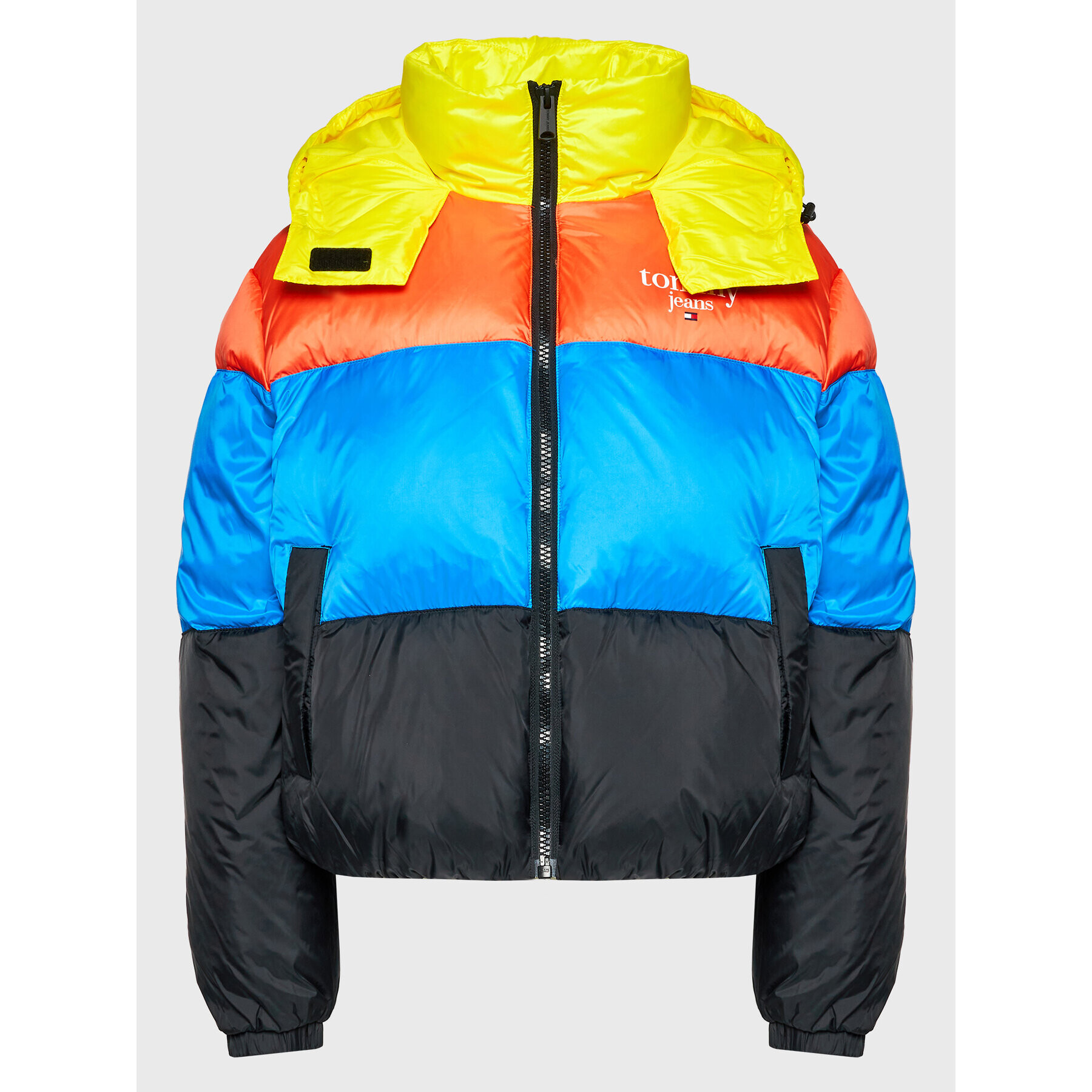 Tommy Jeans Vatovaná bunda Colorblock DW0DW14312 Farebná Relaxed Fit - Pepit.sk