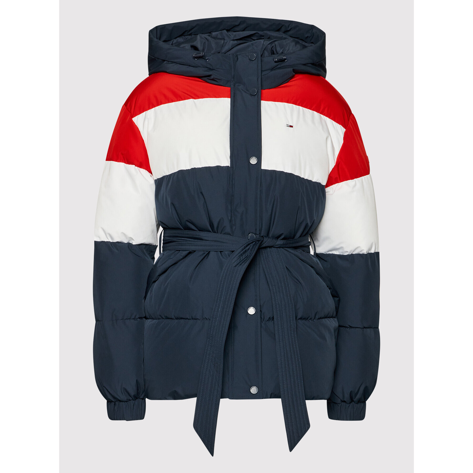 Tommy Jeans Vatovaná bunda Tjw Belsted Colorblock DW0DW11097 Tmavomodrá Regular Fit - Pepit.sk