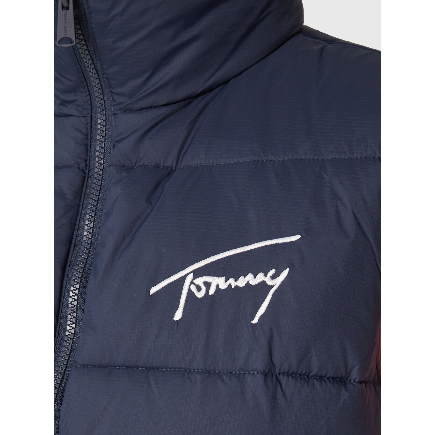 Tommy Jeans Vesta Signature Modern DW0DW14946 Tmavomodrá Regular Fit - Pepit.sk