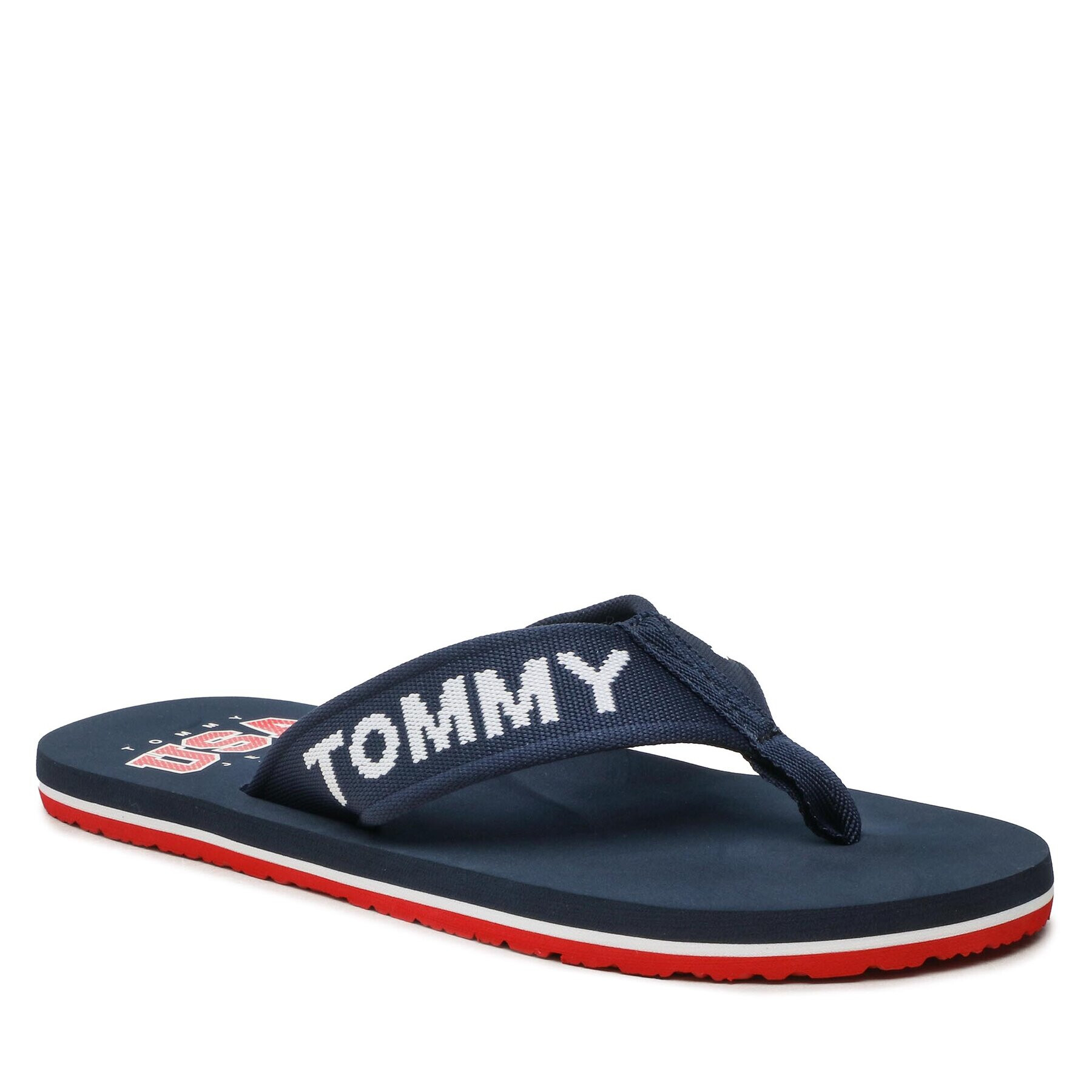 Tommy Jeans Žabky Flip Flop Logo Tape EM0EM01147 Tmavomodrá - Pepit.sk