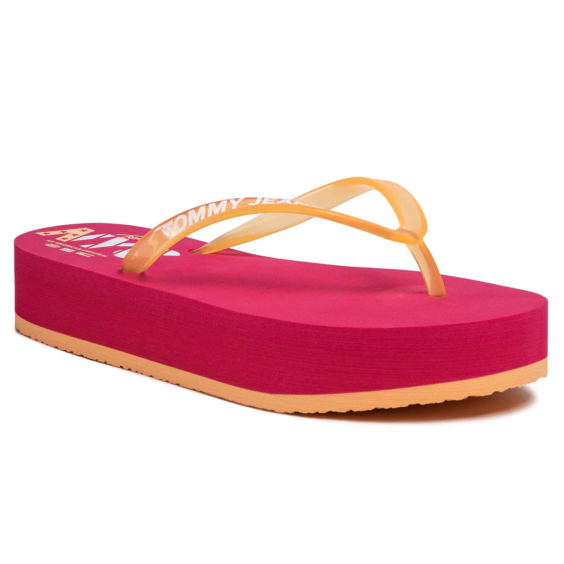 Tommy Jeans Žabky Pop Color Mid Beach Sandal EN0EN00853 Oranžová - Pepit.sk