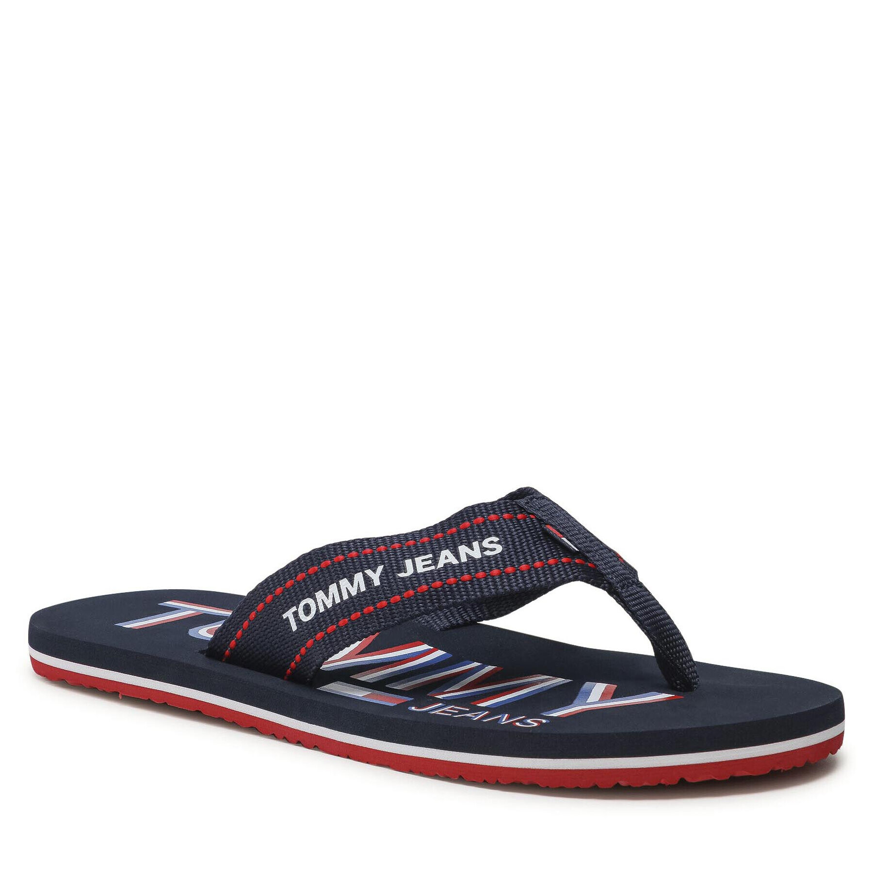 Tommy Jeans Žabky Printed Beach Sandal EM0EM00728 Tmavomodrá - Pepit.sk