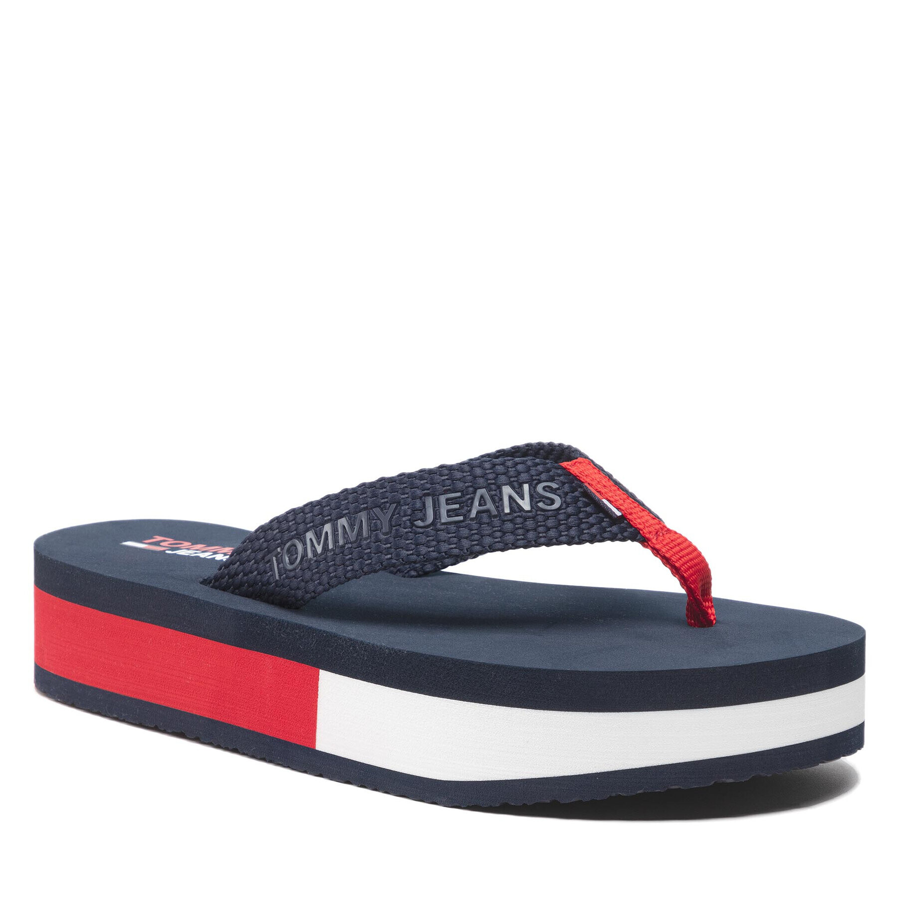 Tommy Jeans Žabky Webbing Mid Beach Sandal EN0EN01819 Tmavomodrá - Pepit.sk