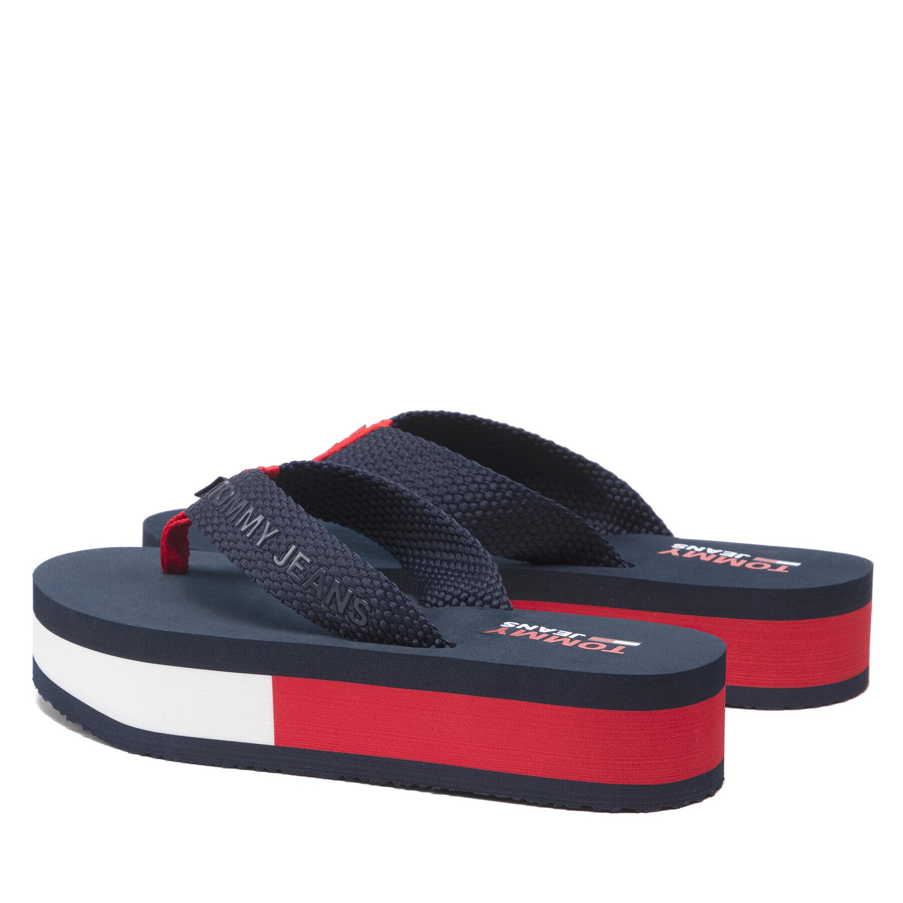 Tommy Jeans Žabky Webbing Mid Beach Sandal EN0EN01819 Tmavomodrá - Pepit.sk