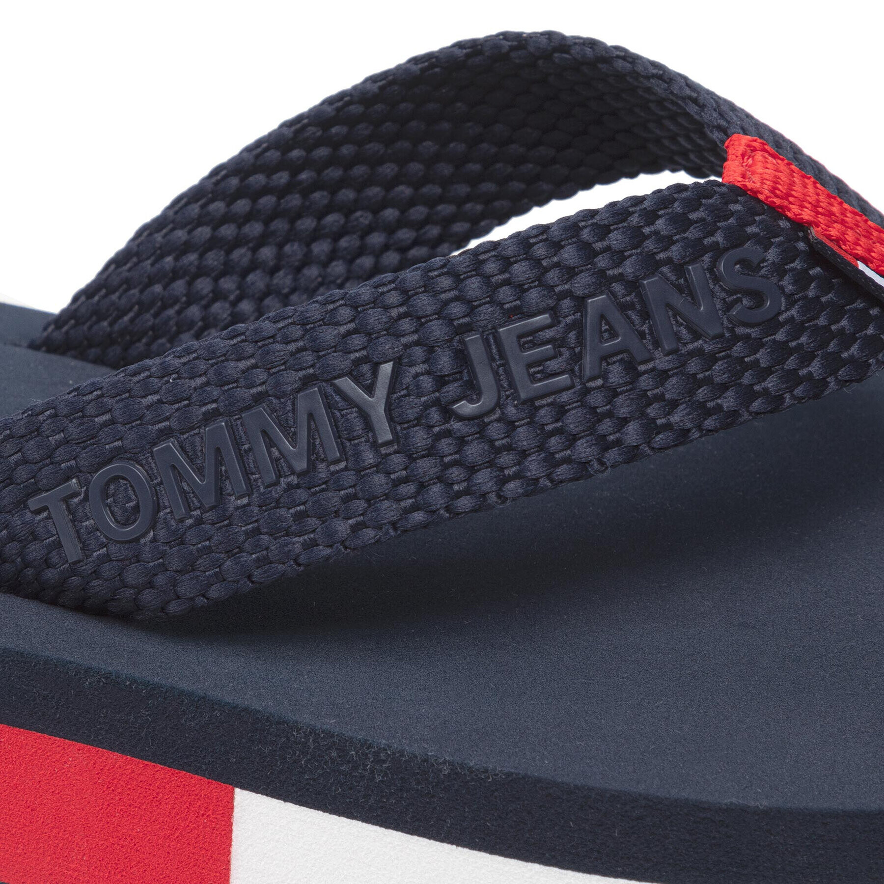 Tommy Jeans Žabky Webbing Mid Beach Sandal EN0EN01819 Tmavomodrá - Pepit.sk