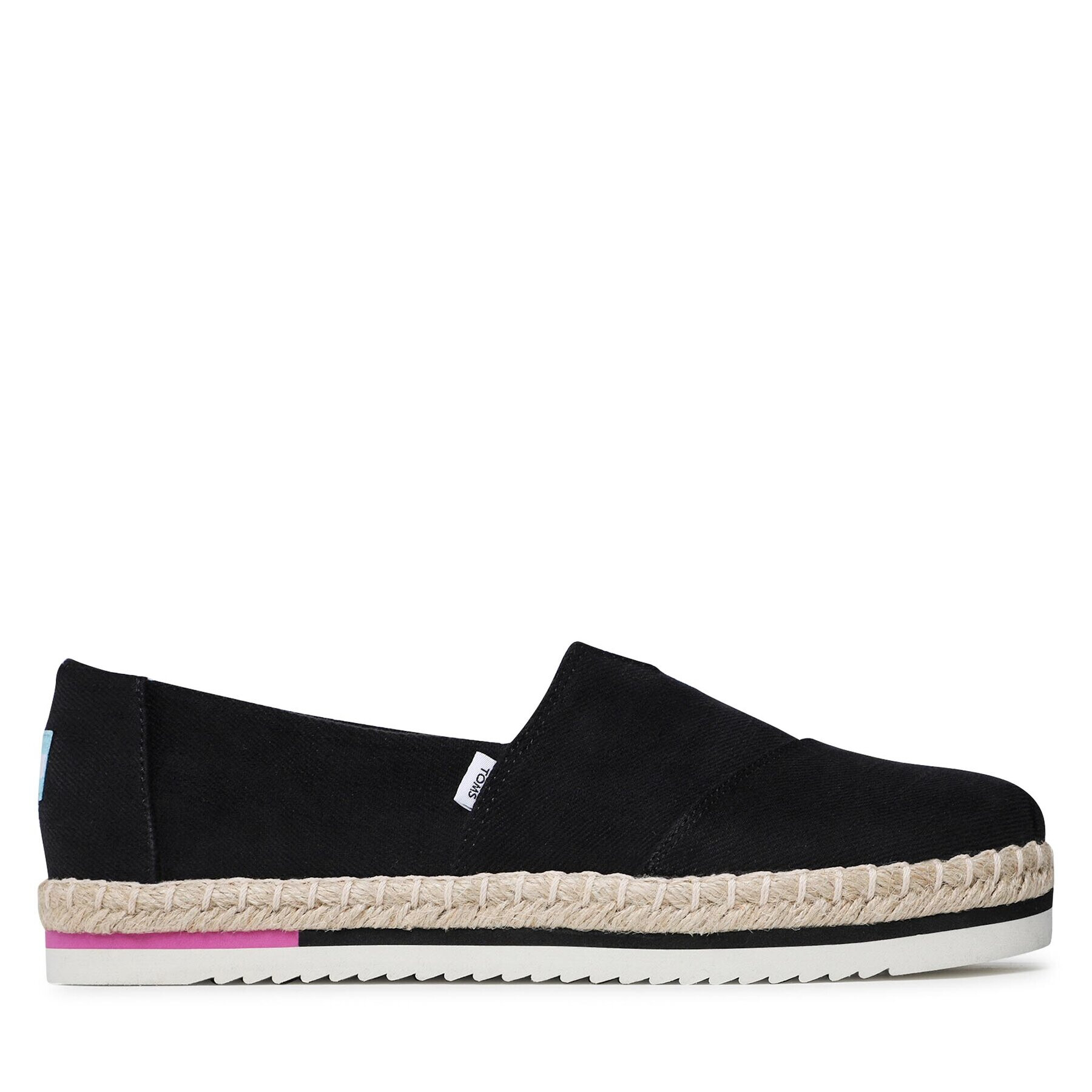 Toms Espadrilky Alpargata Platform Rope 10017831 Čierna - Pepit.sk