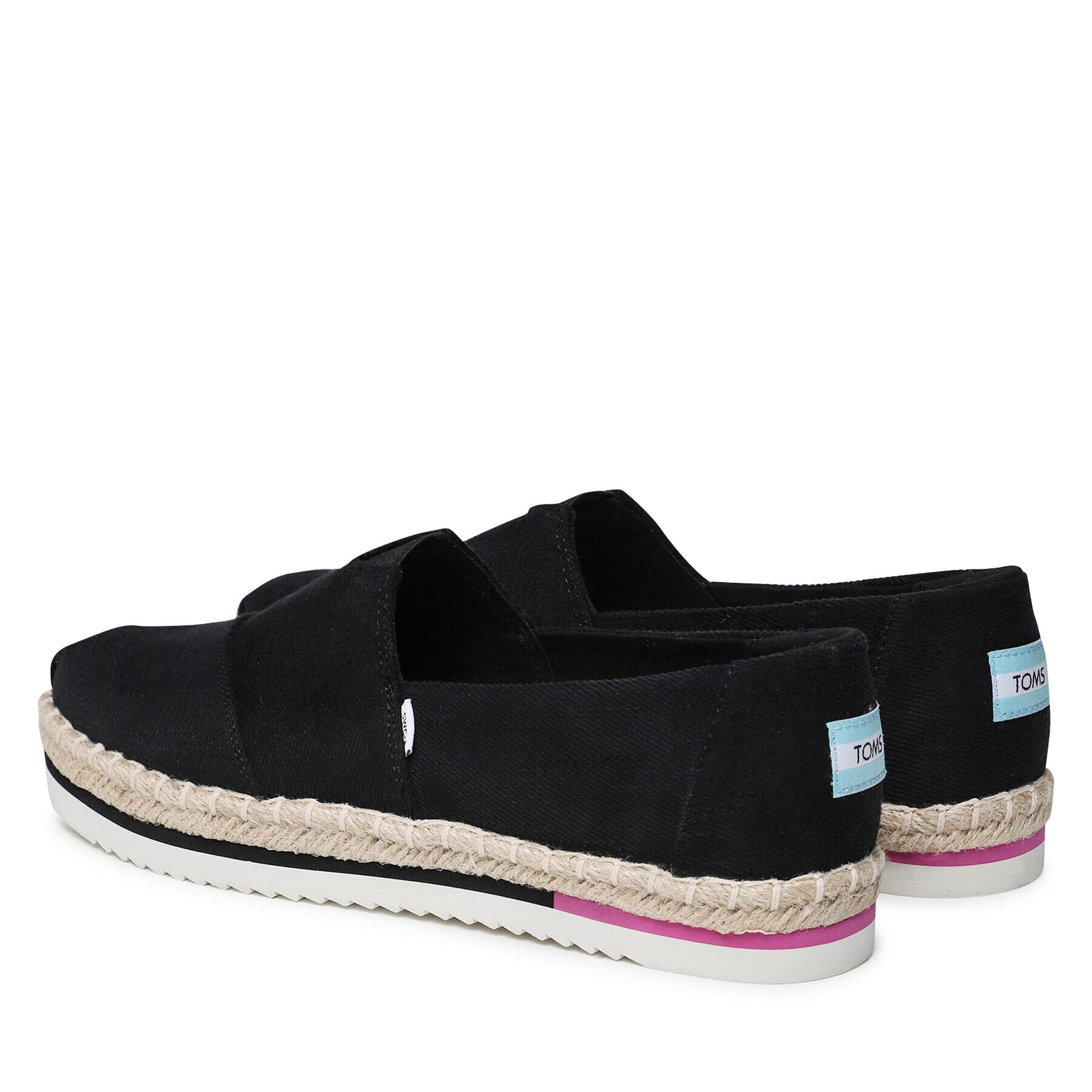 Toms Espadrilky Alpargata Platform Rope 10017831 Čierna - Pepit.sk