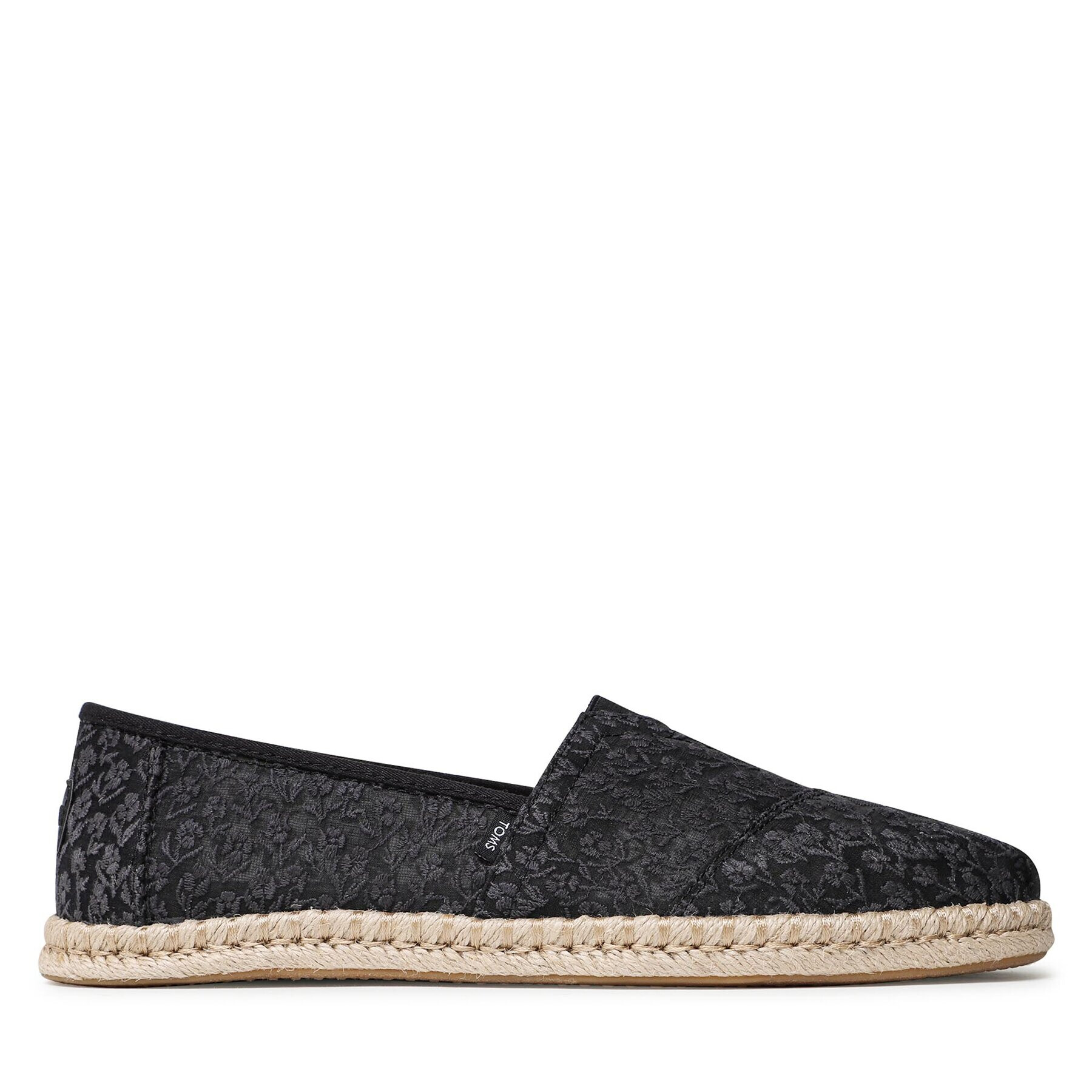 Toms Espadrilky Alpargata Rope 10019904 Čierna - Pepit.sk