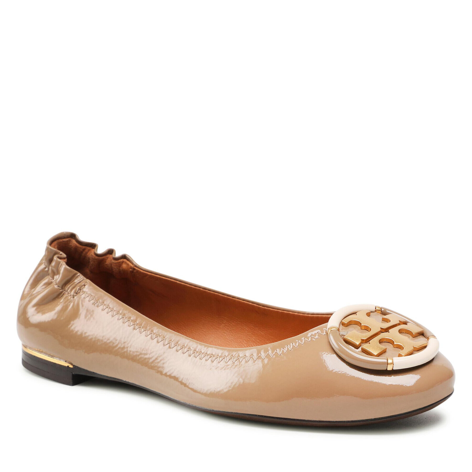 Tory Burch Baleríny Multi Logo Ballet 85562 Béžová - Pepit.sk