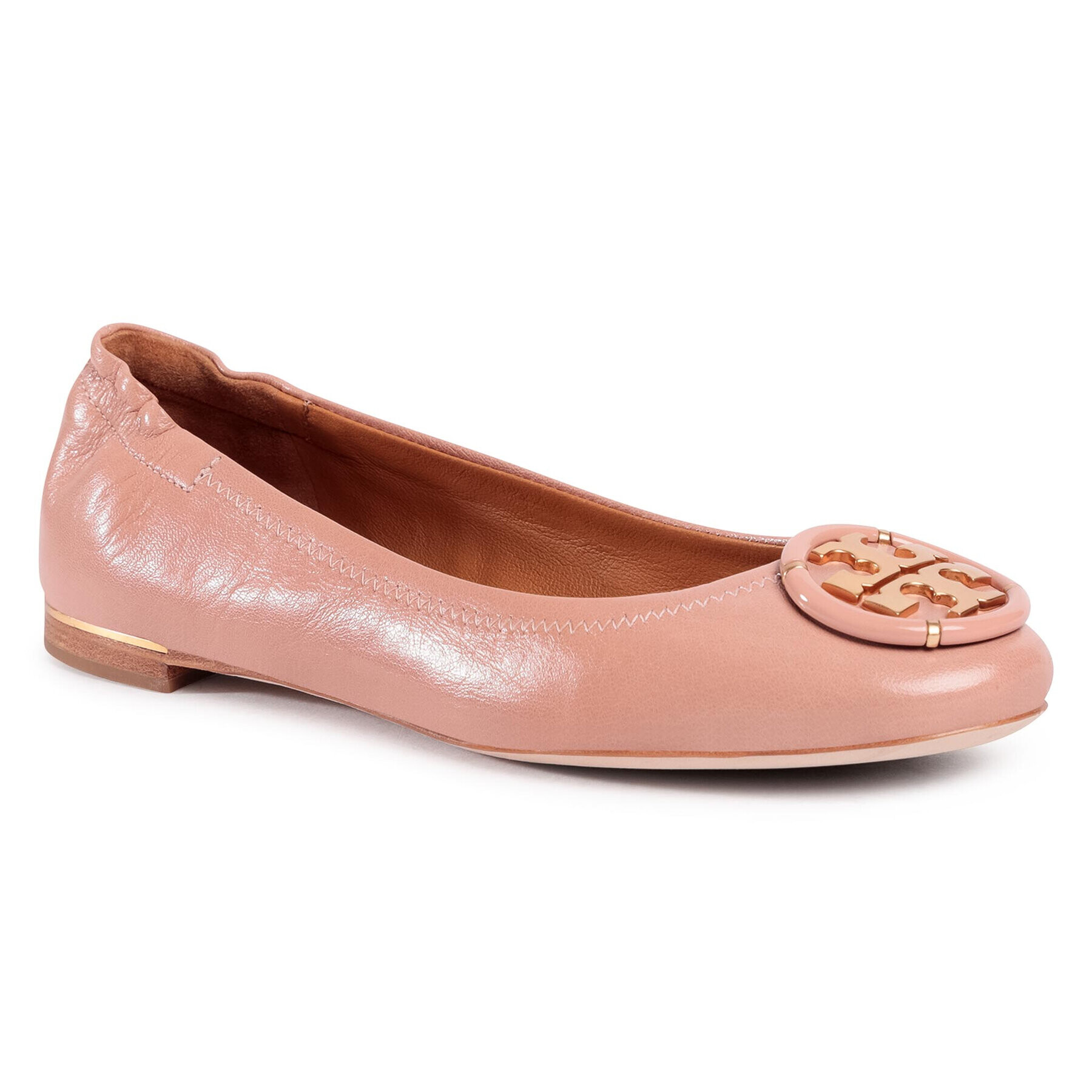 Tory Burch Baleríny Multi Logo Elastic Ballet 82218 Ružová - Pepit.sk