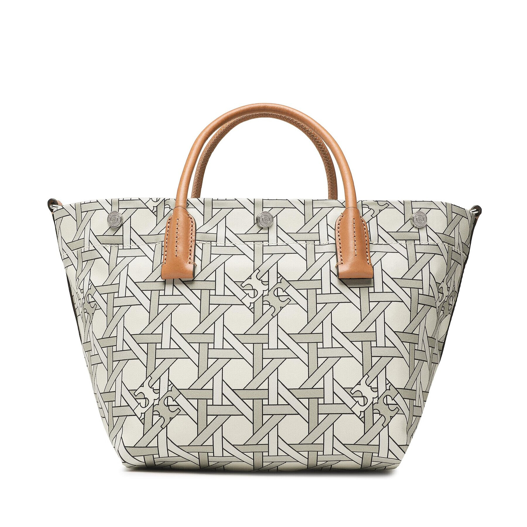 Tory Burch Kabelka Canvas Basketweave Small Tote 146547 Zelená - Pepit.sk