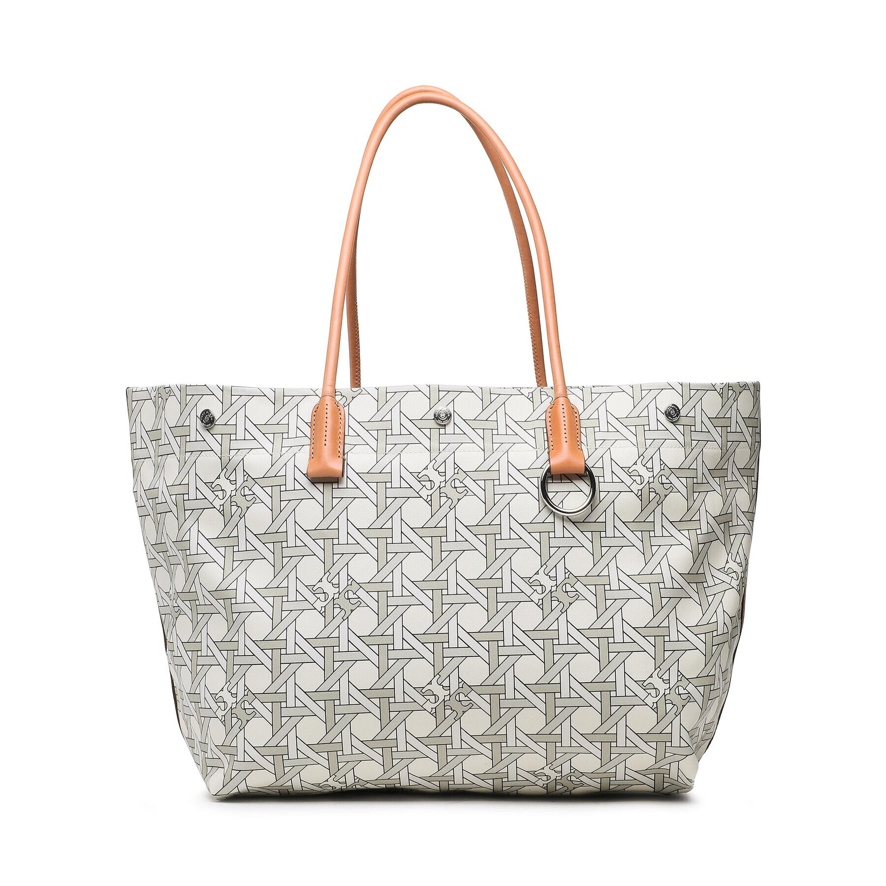 Tory Burch Kabelka Canvas Basketweave Tote 139623 Béžová - Pepit.sk