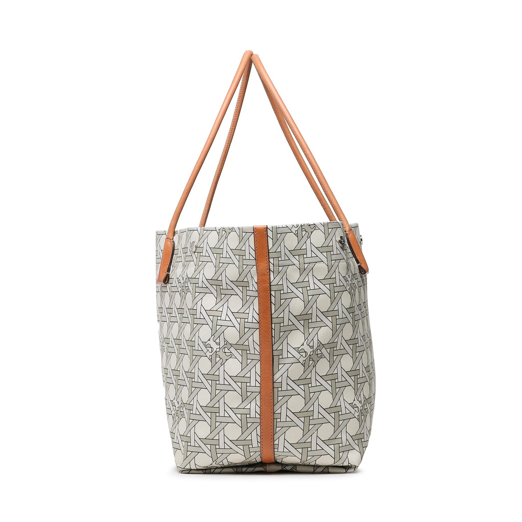 Tory Burch Kabelka Canvas Basketweave Tote 139623 Béžová - Pepit.sk