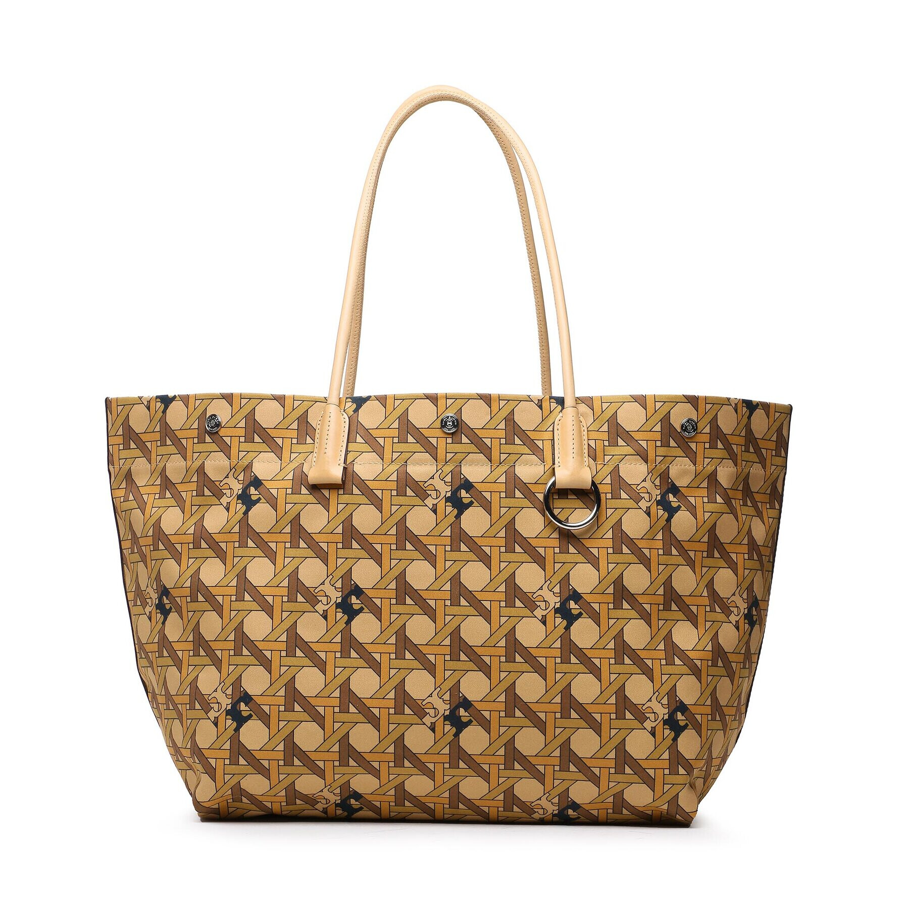 Tory Burch Kabelka Canvas Basketweave Tote 139623 Béžová - Pepit.sk