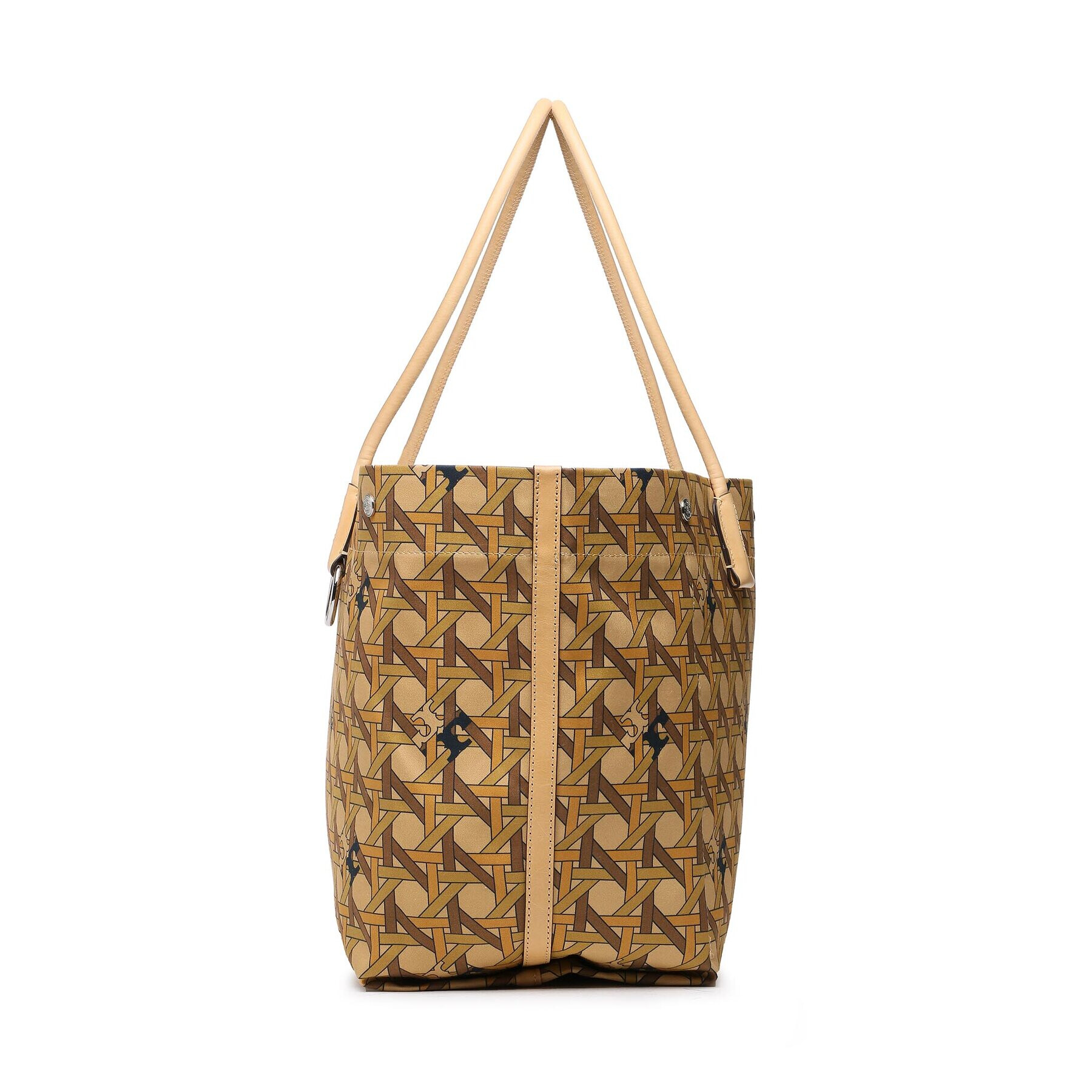 Tory Burch Kabelka Canvas Basketweave Tote 139623 Béžová - Pepit.sk