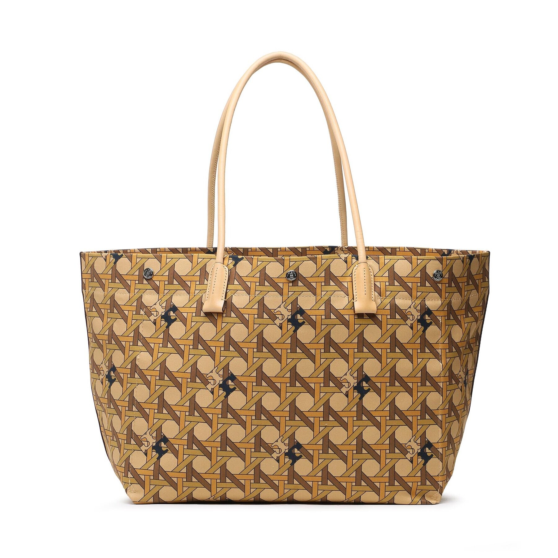 Tory Burch Kabelka Canvas Basketweave Tote 139623 Béžová - Pepit.sk