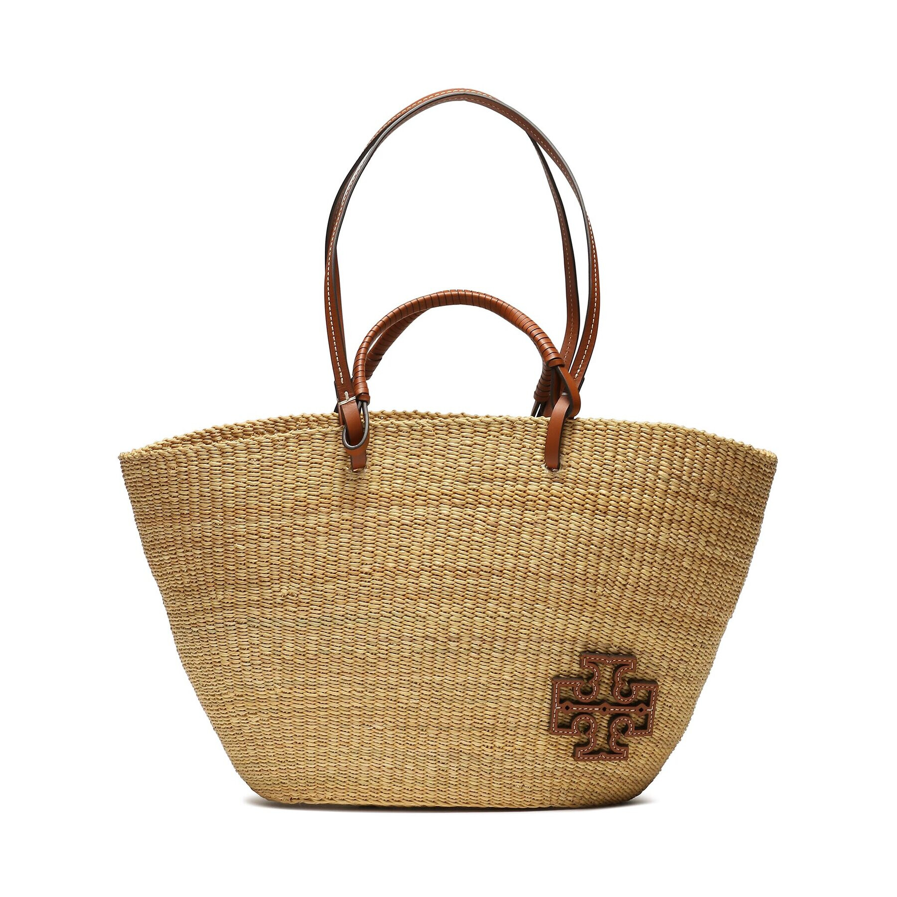 Tory Burch Kabelka Ella Straw Basket Tote 135740 Béžová - Pepit.sk