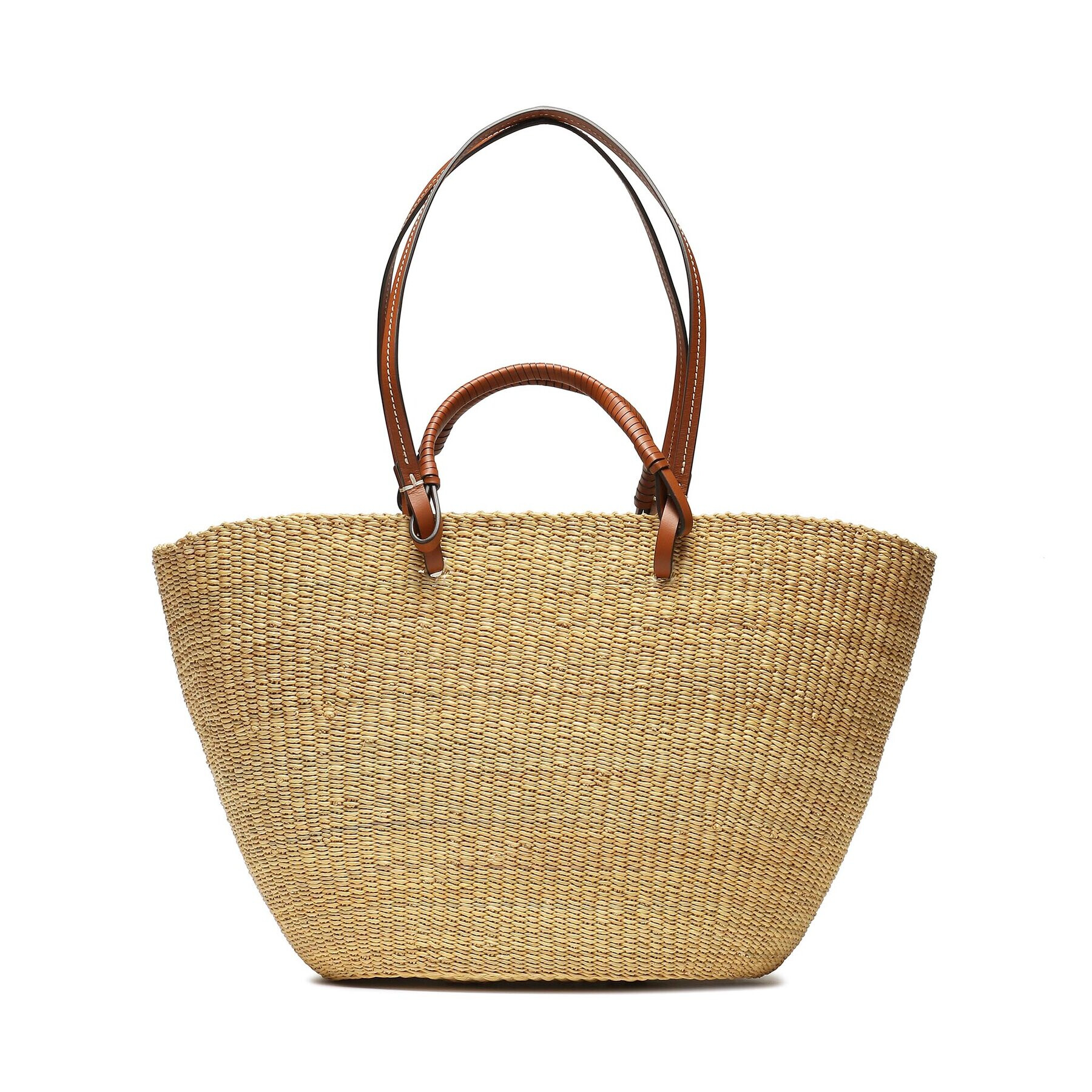 Tory Burch Kabelka Ella Straw Basket Tote 135740 Béžová - Pepit.sk