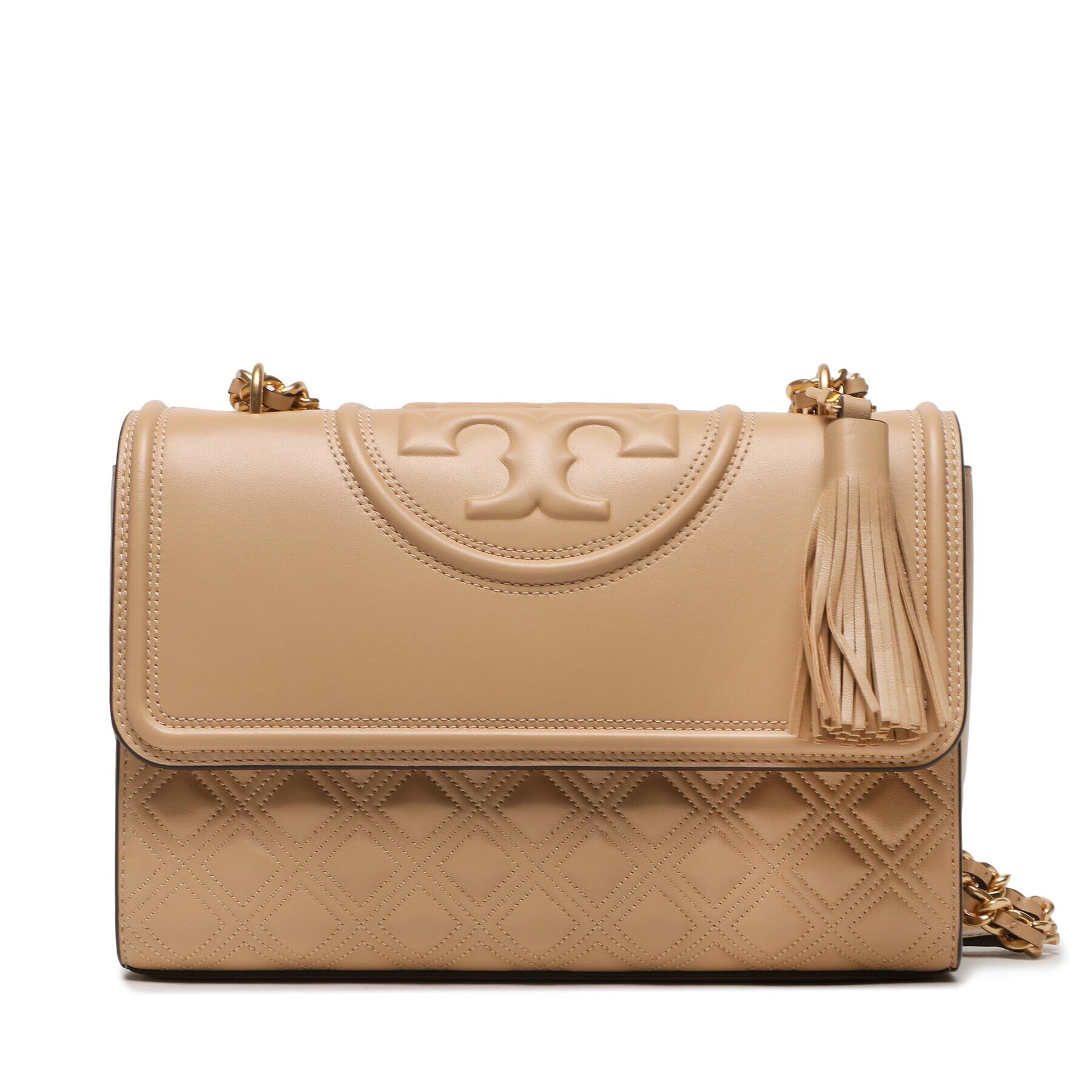 Tory Burch Kabelka Fleming Convertible Shoulder Bag 76997 Béžová - Pepit.sk