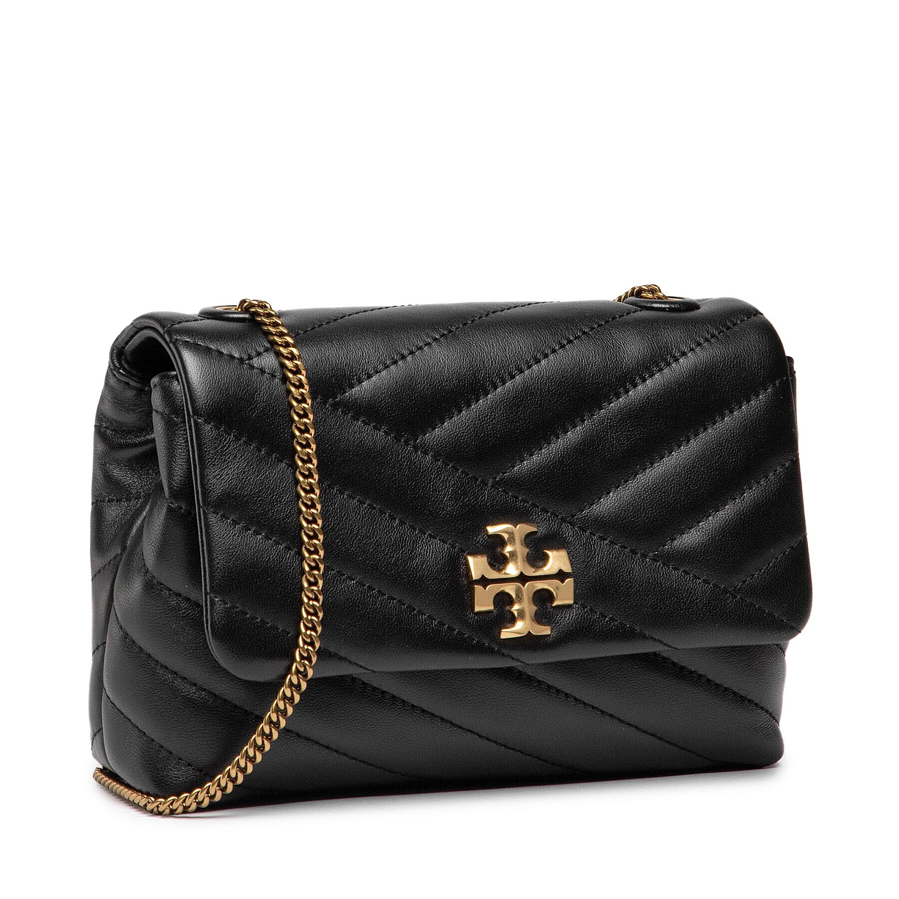 Tory Burch Kabelka Kira Chevron Mini Bag 90460 Čierna - Pepit.sk