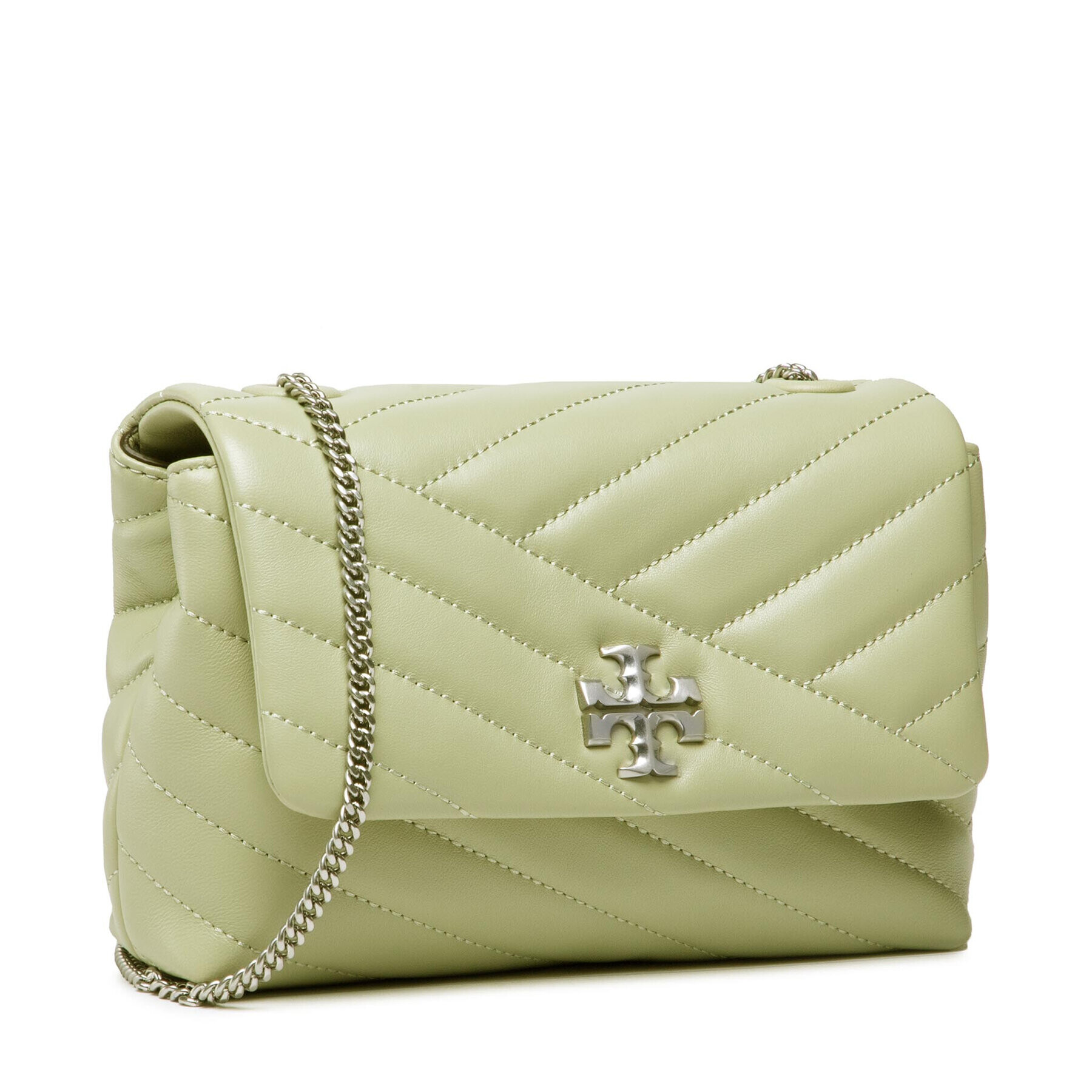 Tory Burch Kabelka Kira Chevron Mini Bag 90460 Zelená - Pepit.sk