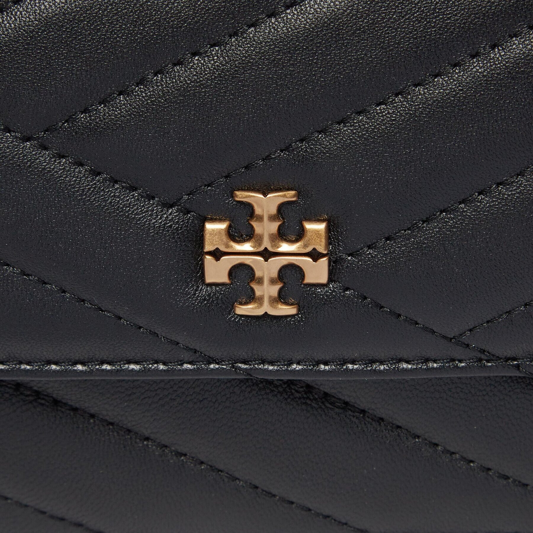 Tory Burch Kabelka Kira Chevron Mini Top Handle Chain Wallet 152356 Čierna - Pepit.sk