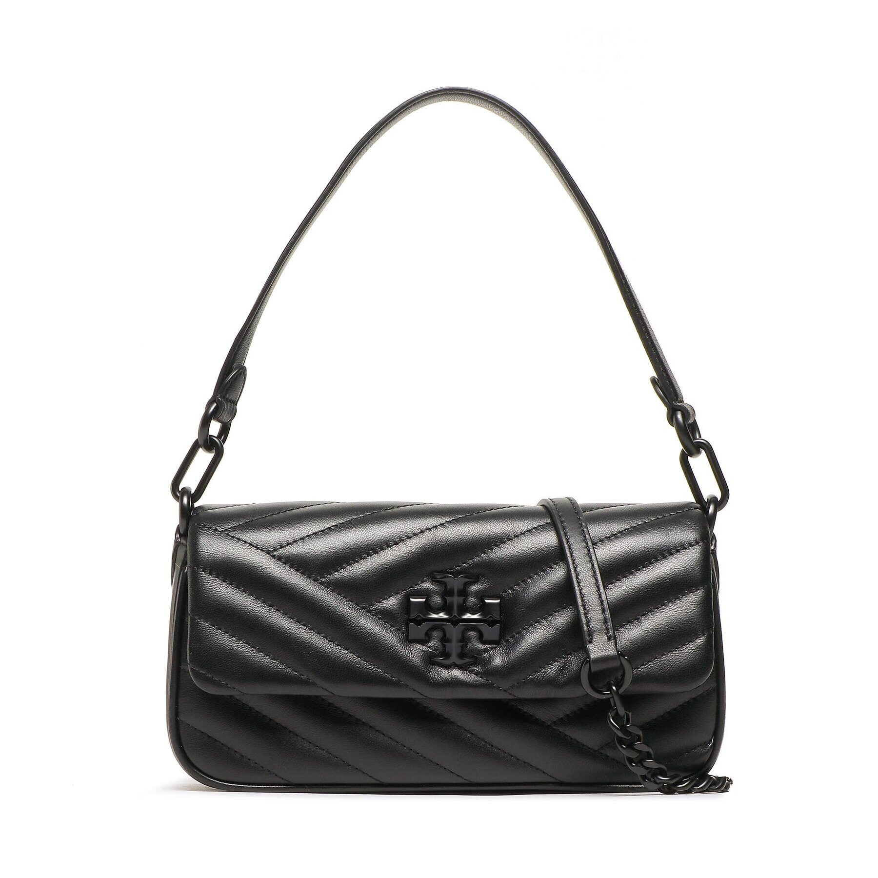 Tory Burch Kabelka Kira Chevron Powder 90457 Čierna - Pepit.sk