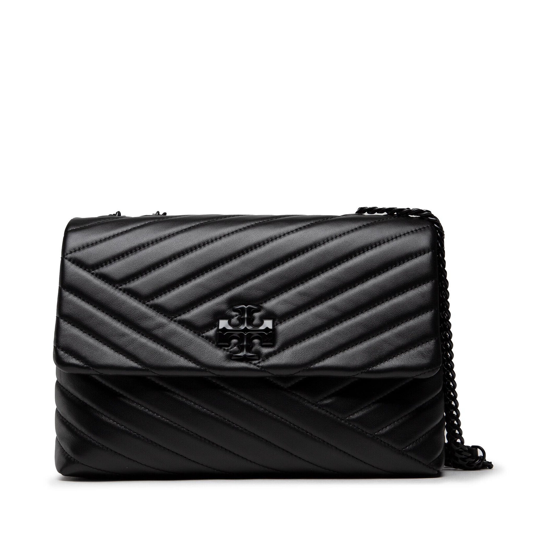 Tory Burch Kabelka Kira Chevron Powder 90857 Čierna - Pepit.sk