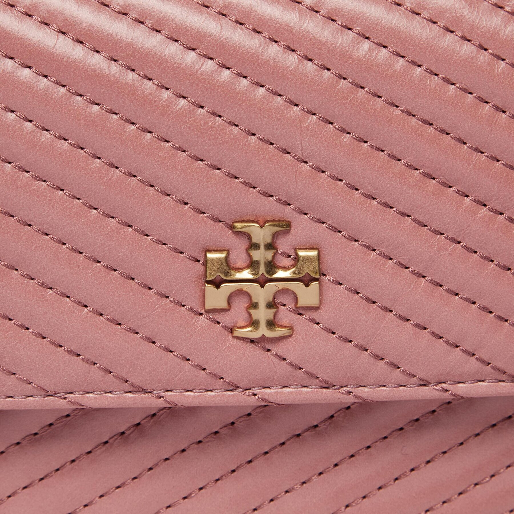 Tory Burch Kabelka Kira Moto Quilt Mini Top Handle Chain Wallet 155893 Ružová - Pepit.sk