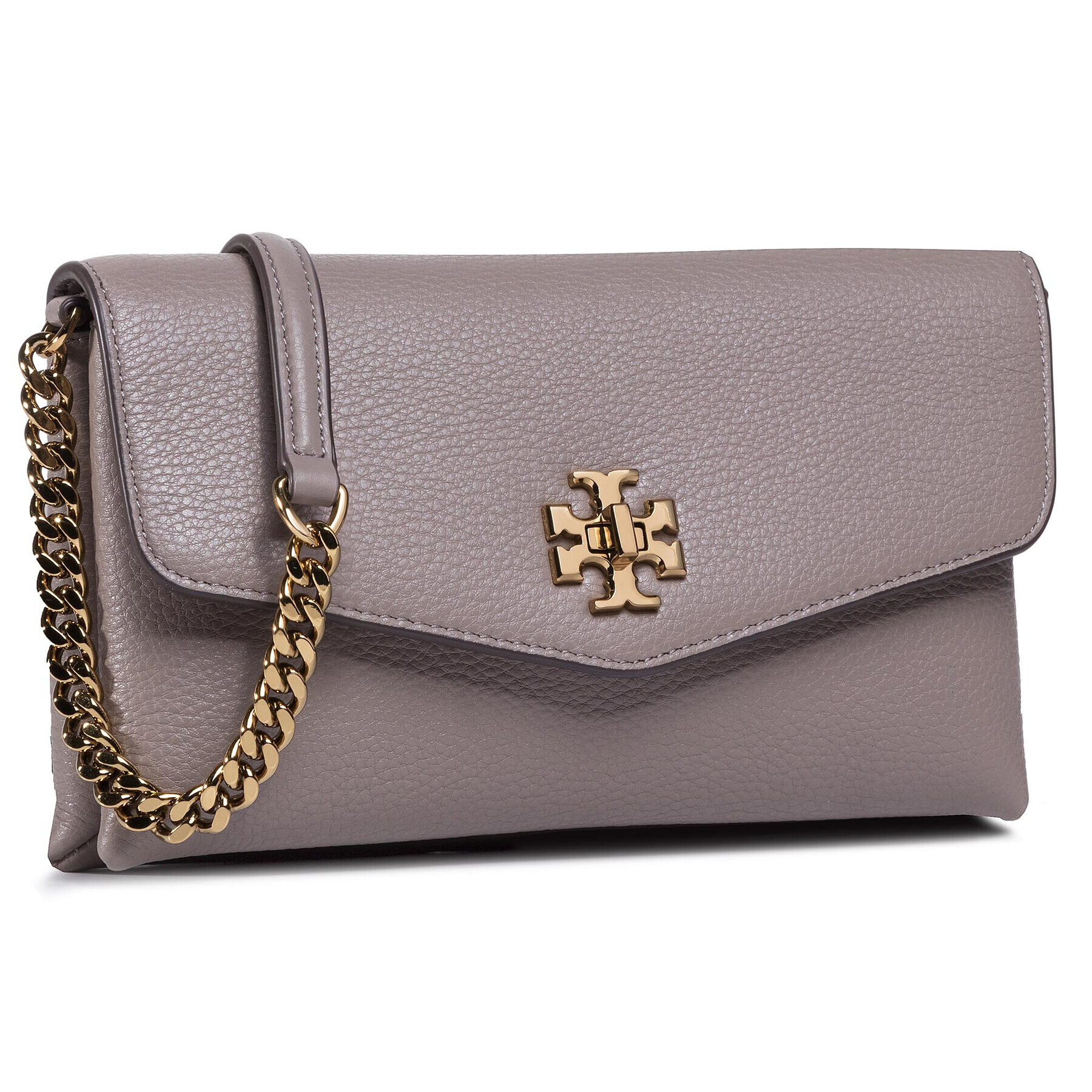 Tory Burch Kabelka Kira Pebbled Chain Wallet 74881 Hnedá - Pepit.sk