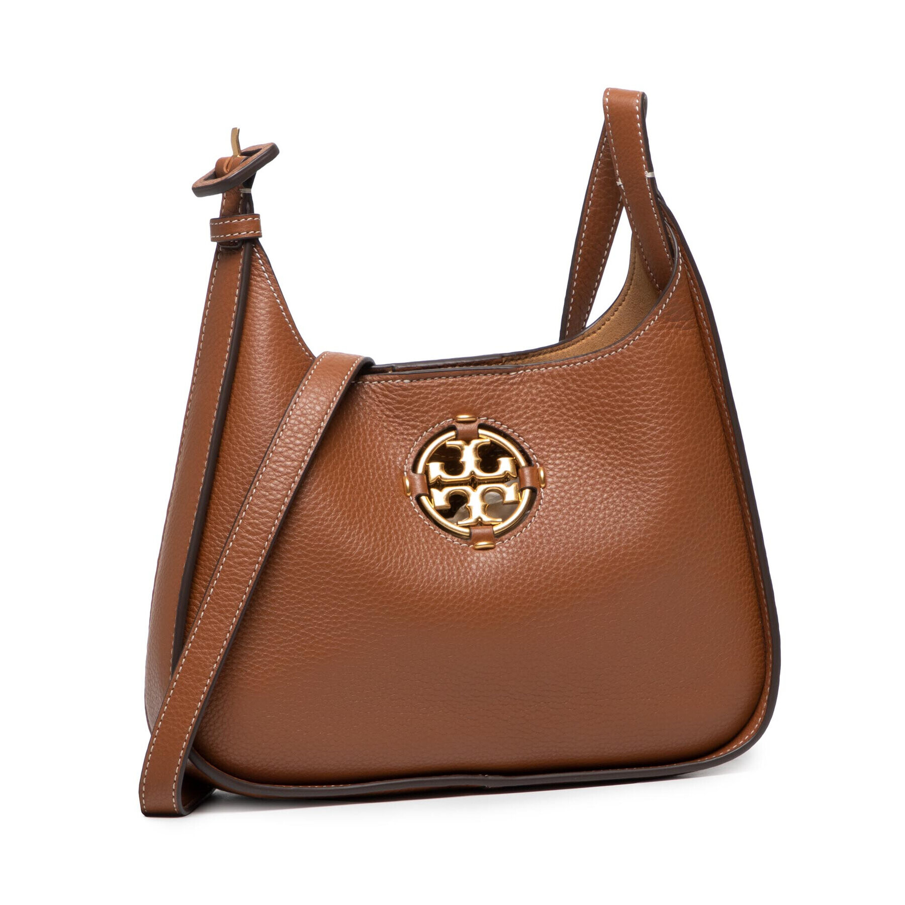 Tory Burch Kabelka Miller Small Hobo 82982 Hnedá - Pepit.sk