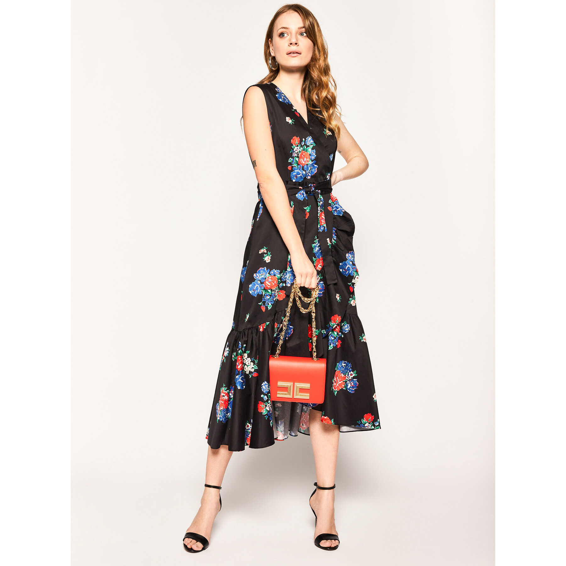 Tory Burch Každodenné šaty Printed Wrap 58305 Čierna Regular Fit - Pepit.sk