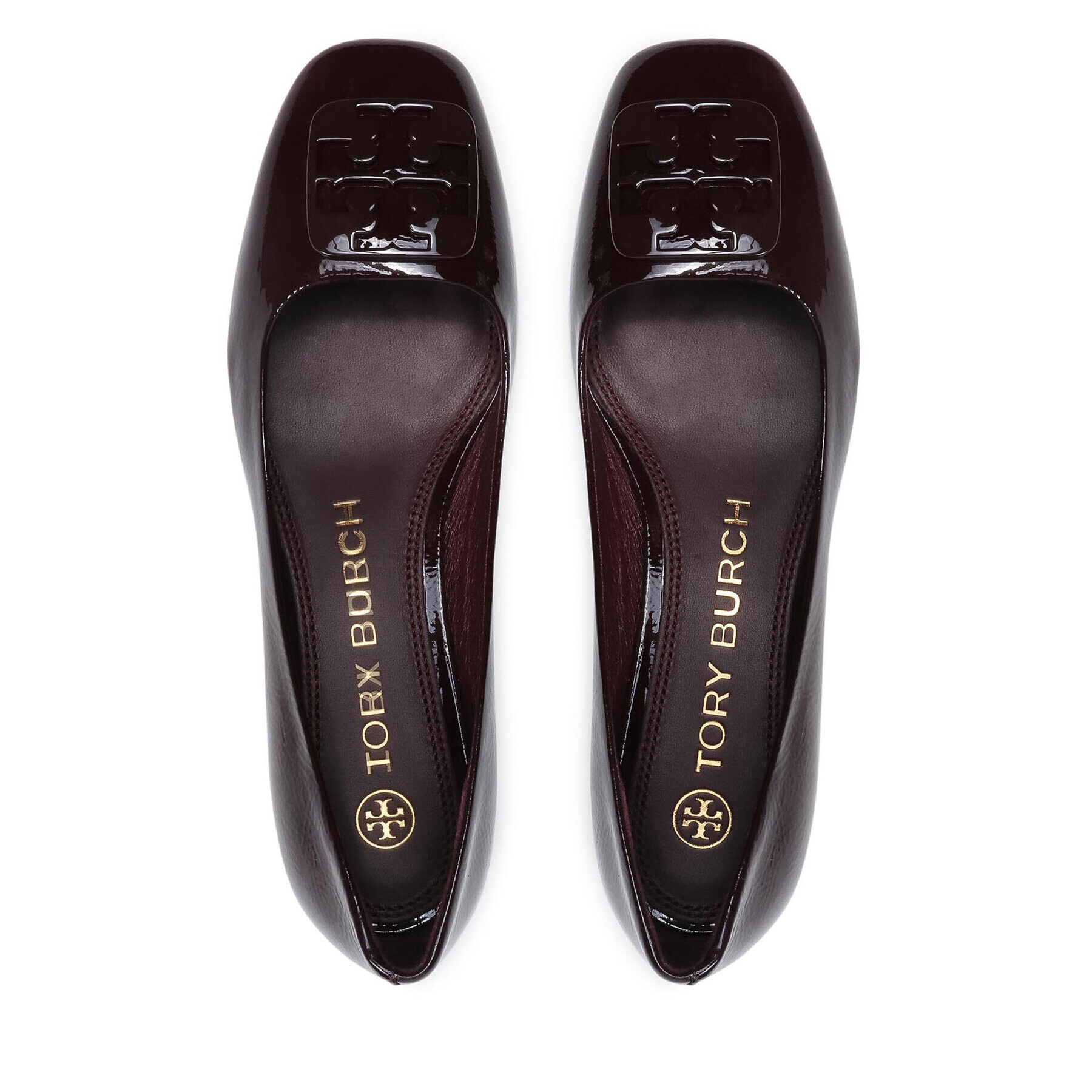 Tory Burch Poltopánky Georgia Pump 85523 Bordová - Pepit.sk