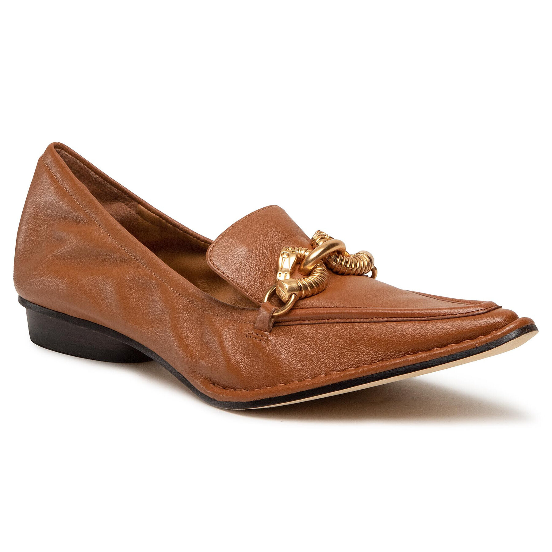 Tory Burch Poltopánky Jessa Pointy Toe Loafer 80066 Hnedá - Pepit.sk