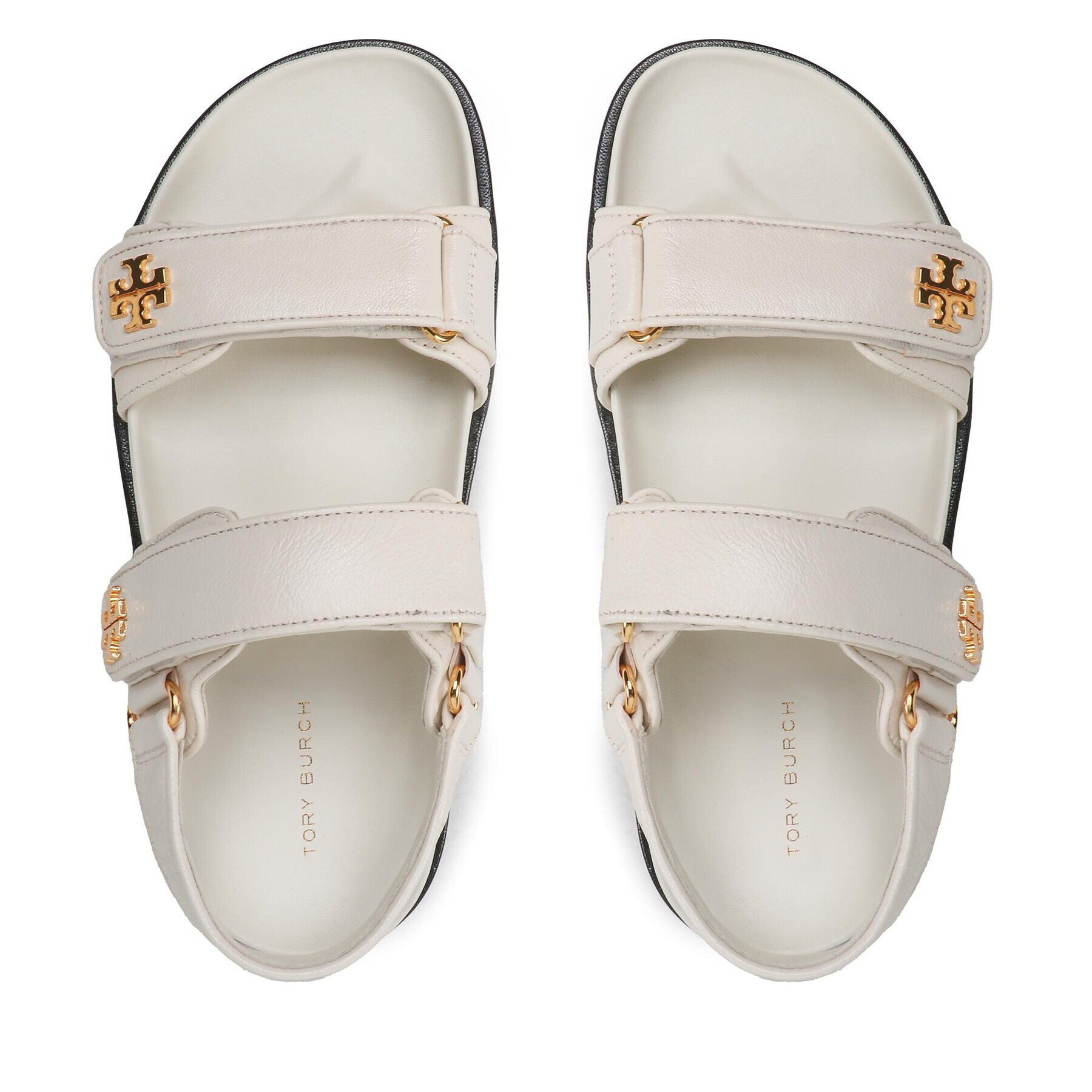 Tory Burch Sandále Kira Sport Sandal Calf Leather 144328 Écru - Pepit.sk