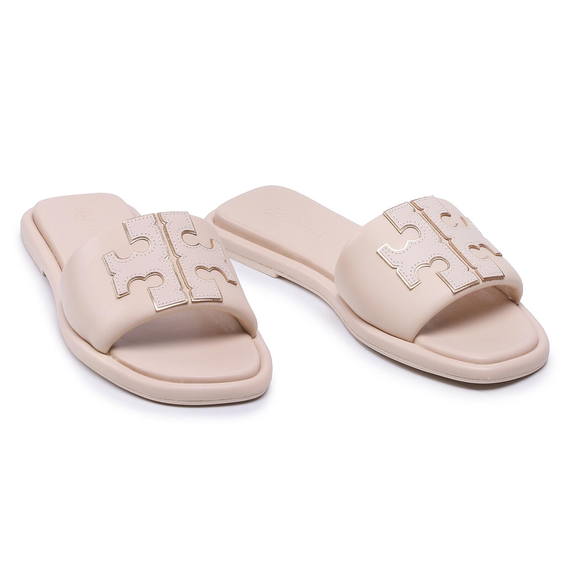 Tory Burch Šľapky Double Sport Slide 79985 Béžová - Pepit.sk