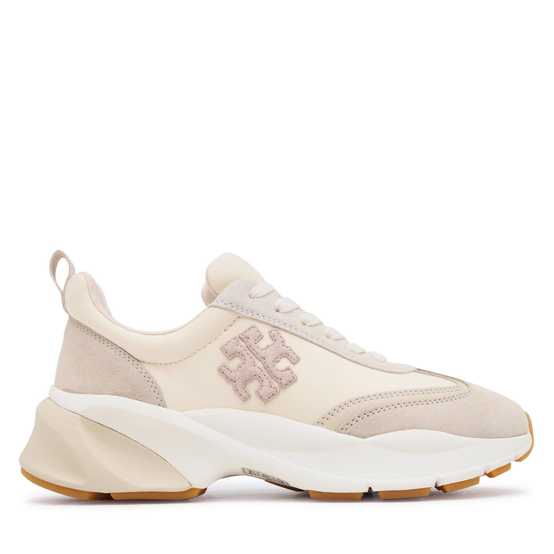 Tory Burch Sneakersy Good Luck Trainer 83833 Écru - Pepit.sk