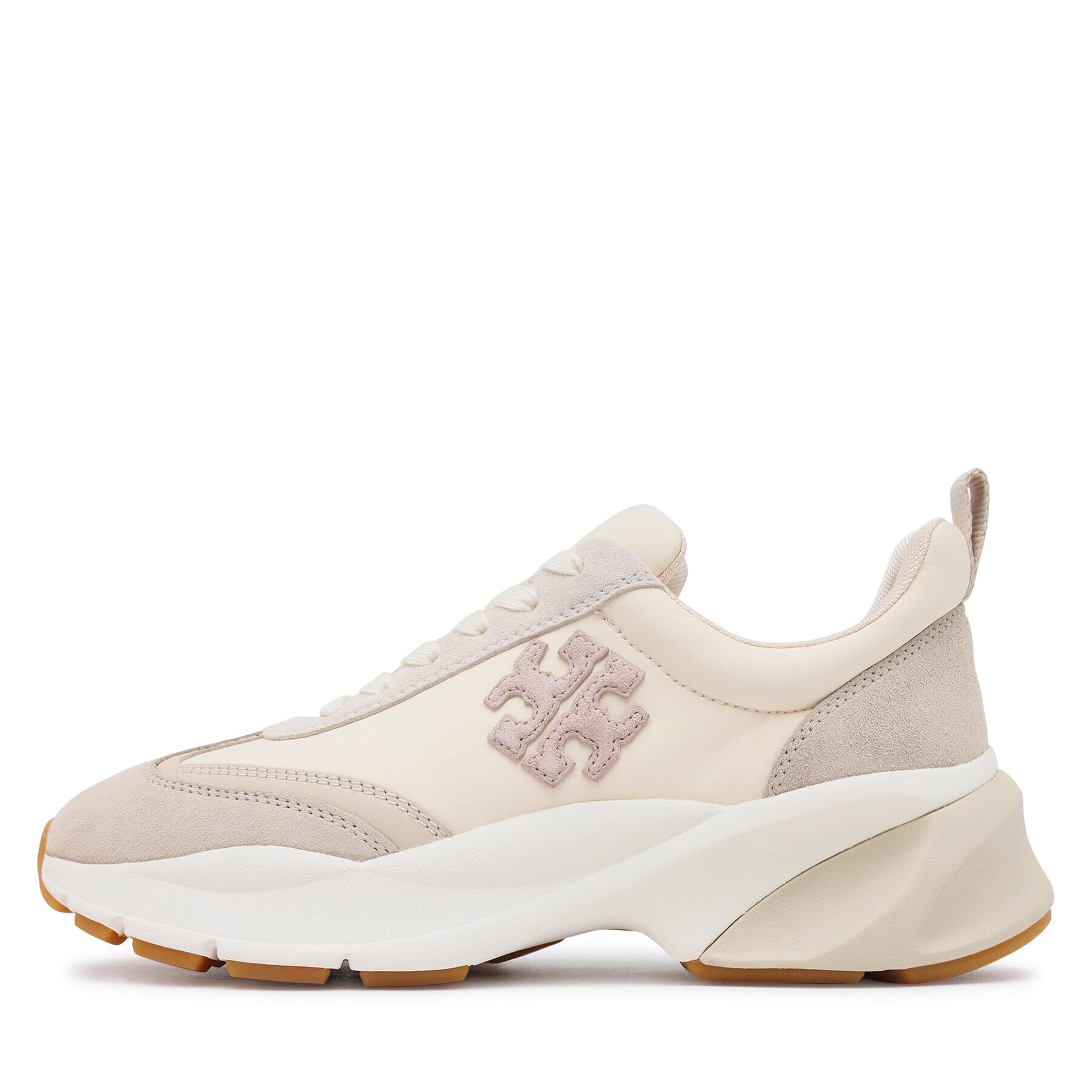 Tory Burch Sneakersy Good Luck Trainer 83833 Écru - Pepit.sk