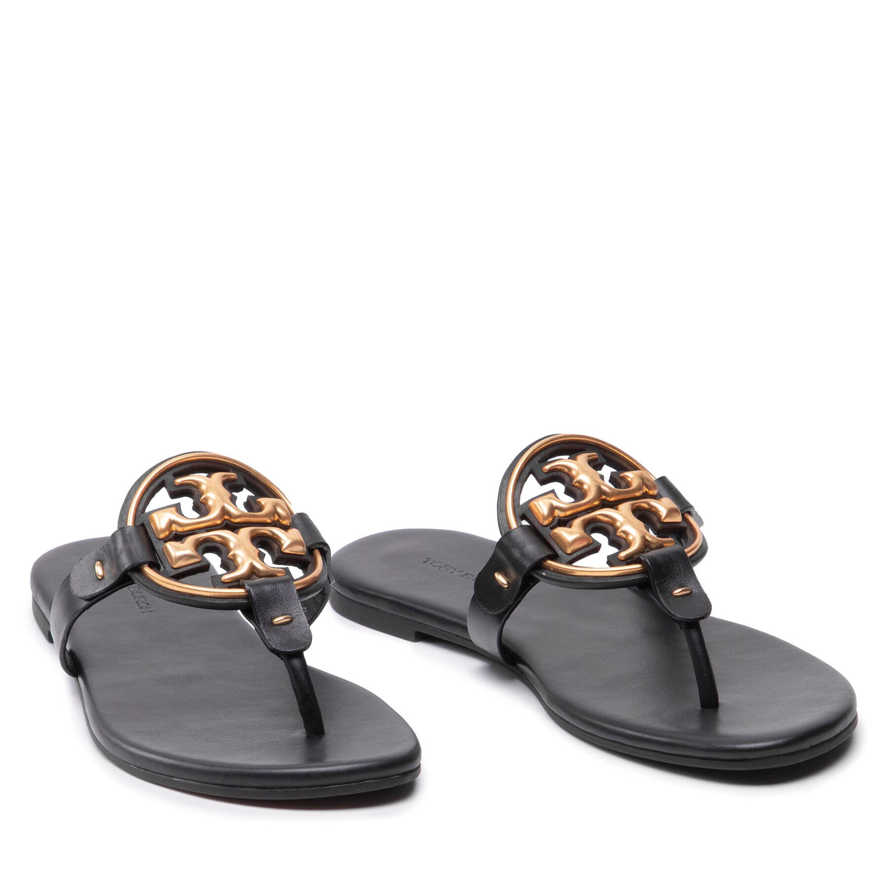 Tory Burch Žabky Metal Miller 136593 Čierna - Pepit.sk