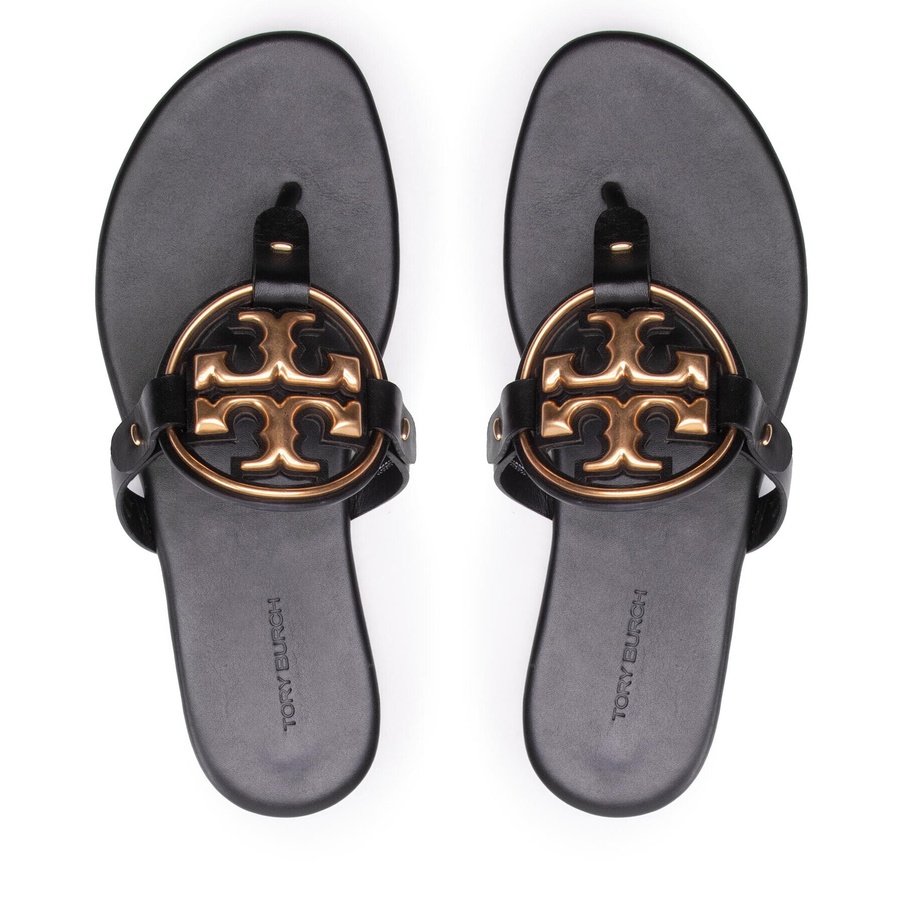 Tory Burch Žabky Metal Miller 136593 Čierna - Pepit.sk